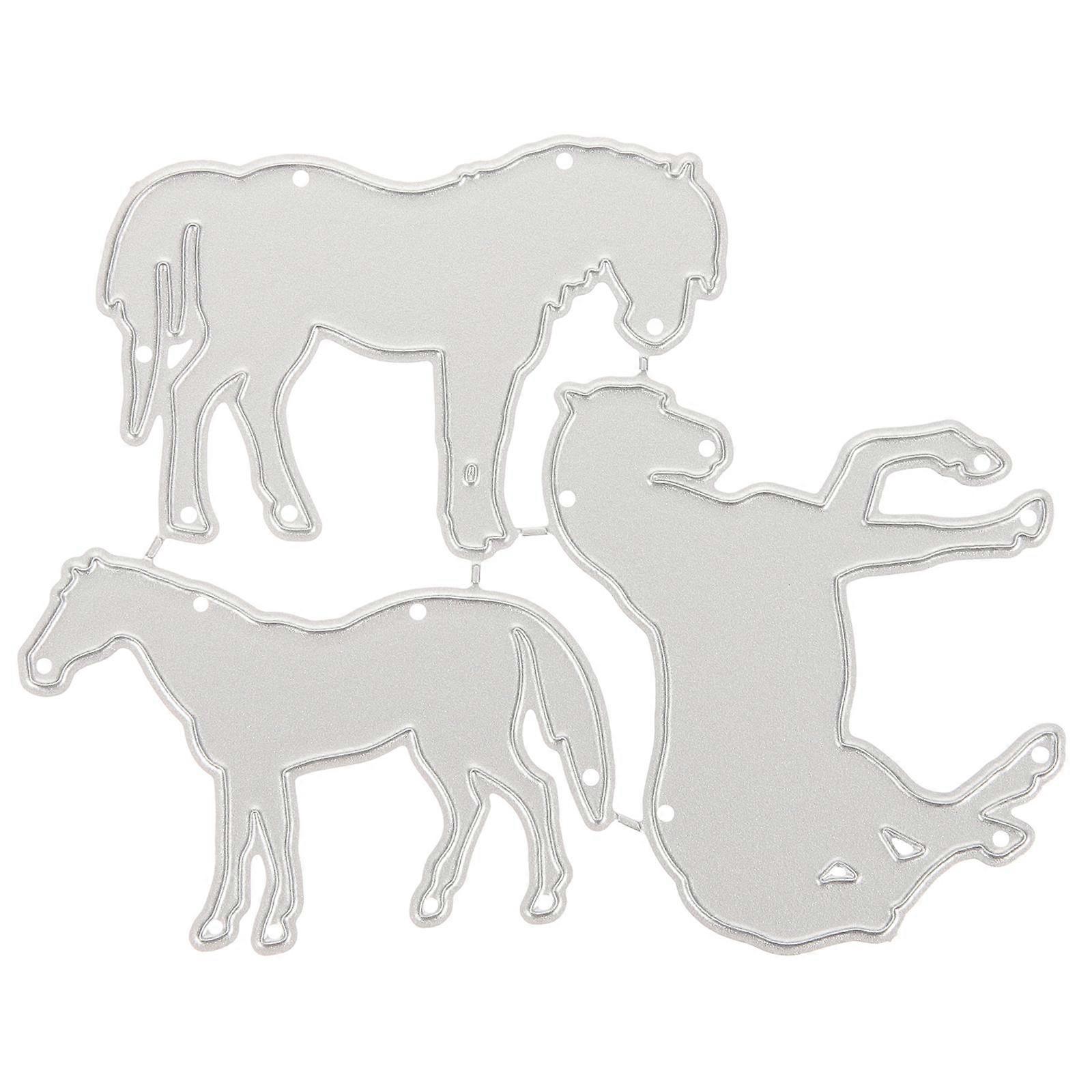 Horse Shape Cutting Dies for Card Making and Crafts with High Carbon Steel Material Silver