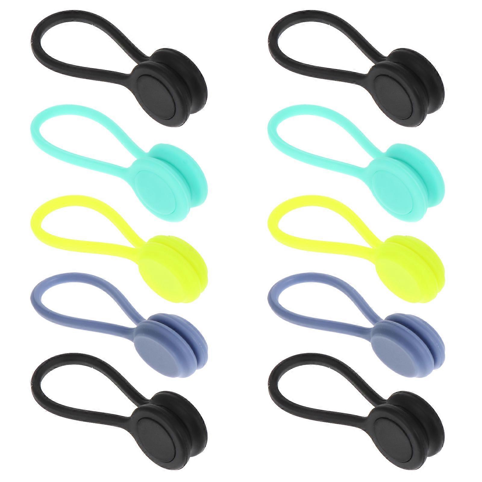 Cable Storage Organizer 10Pack Great For Office Use Assorted Color Headphone Shape Simple Design