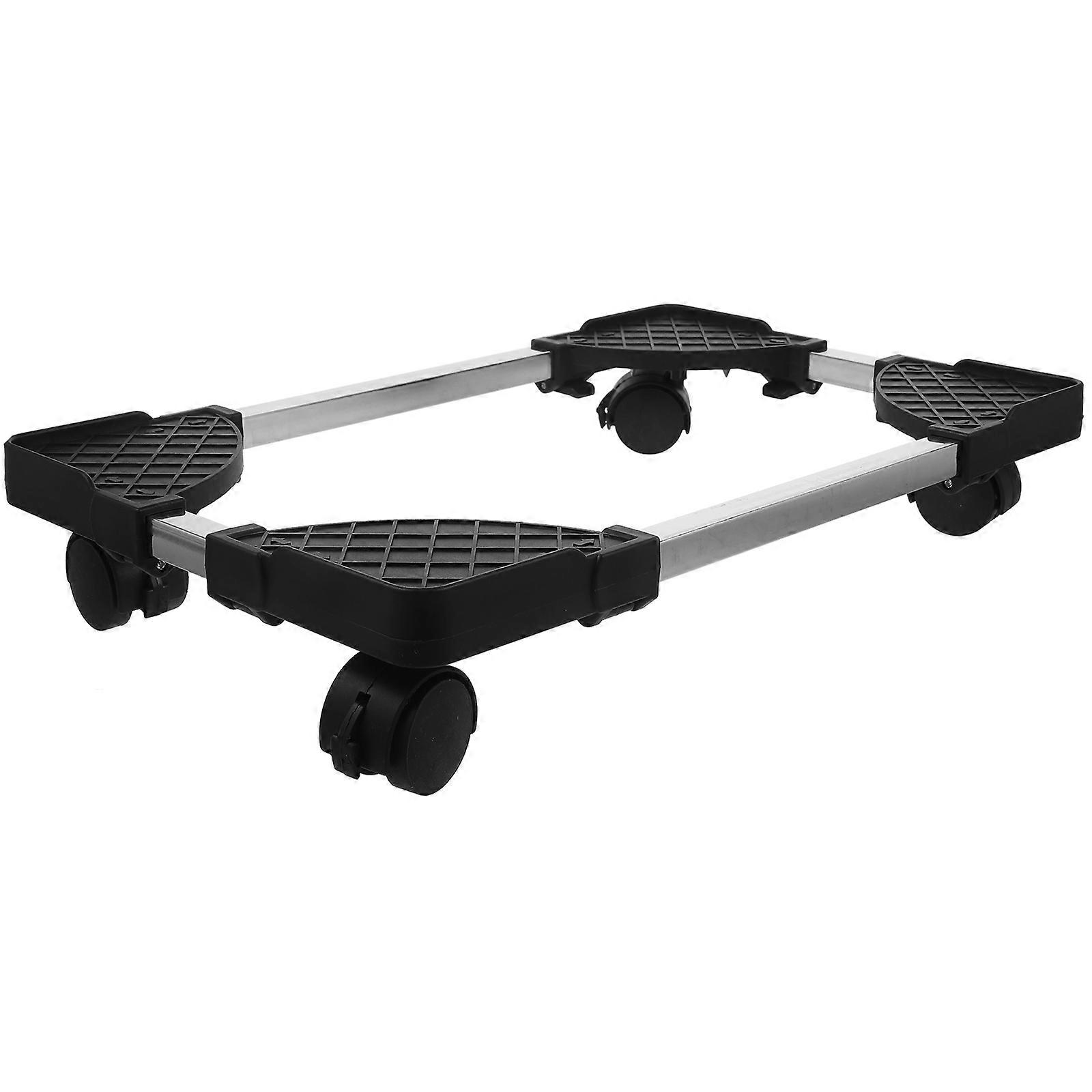 Movable Computer Tower Stand with Heat Dissipation Holes for and Office Black