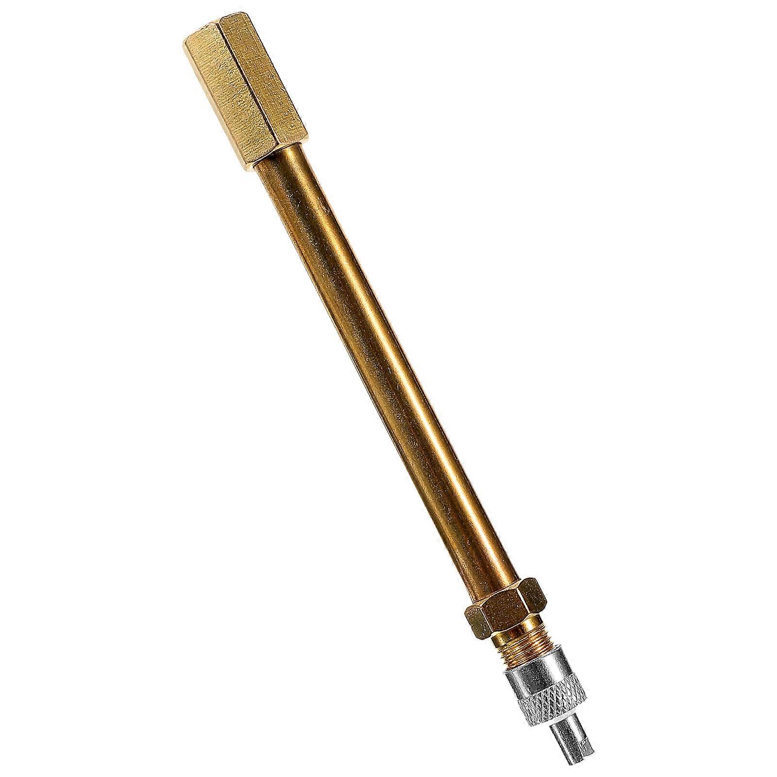 Tire Valve Extension Rod Stem Extender for Cars Unicycles Scooters Easy Inflation Accessory with Silver Tool Cap for Convenient Air Maintenance