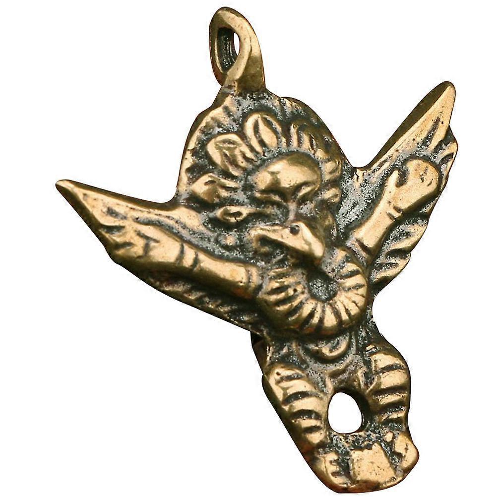 Brass Craft Pendant Bird Shape Key Buckle Occasion Daily Use 3.8x3.4cm 1Set