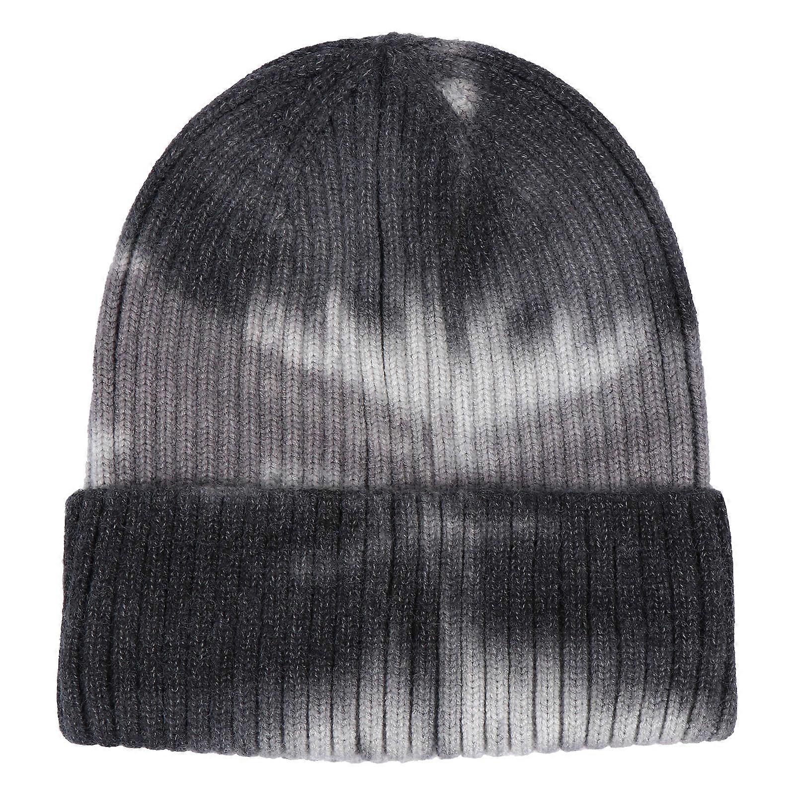 Multi-Colored Knitted Round Dome Hat Cold Protection For Outdoor Activities 1Pcs