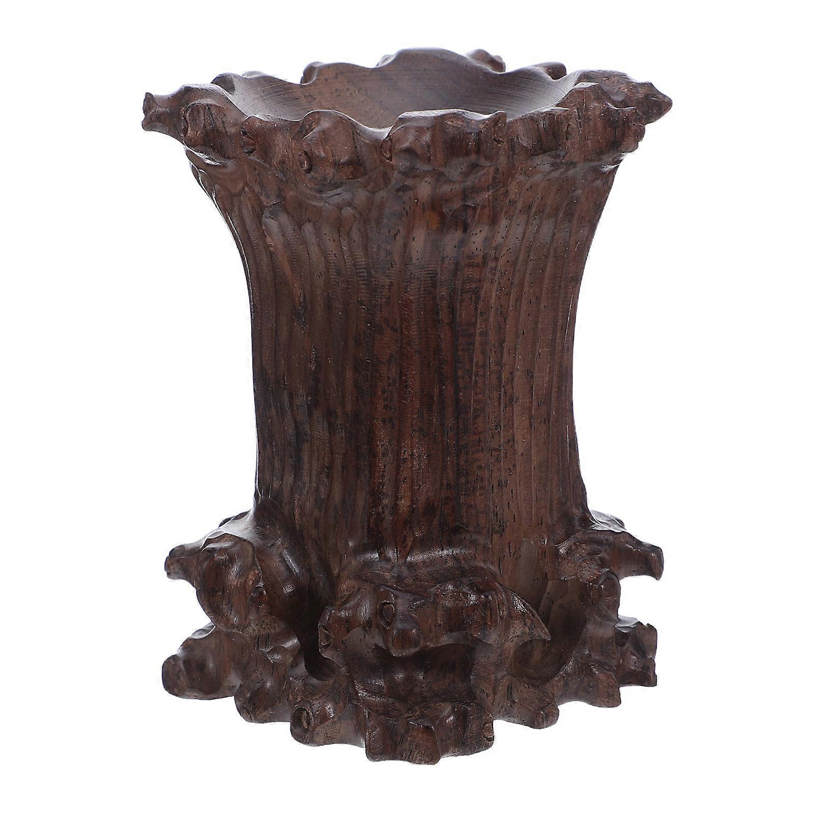 Handcrafted Pedestal Base with Natural Textures for Secure, Stylish Home Office Decor