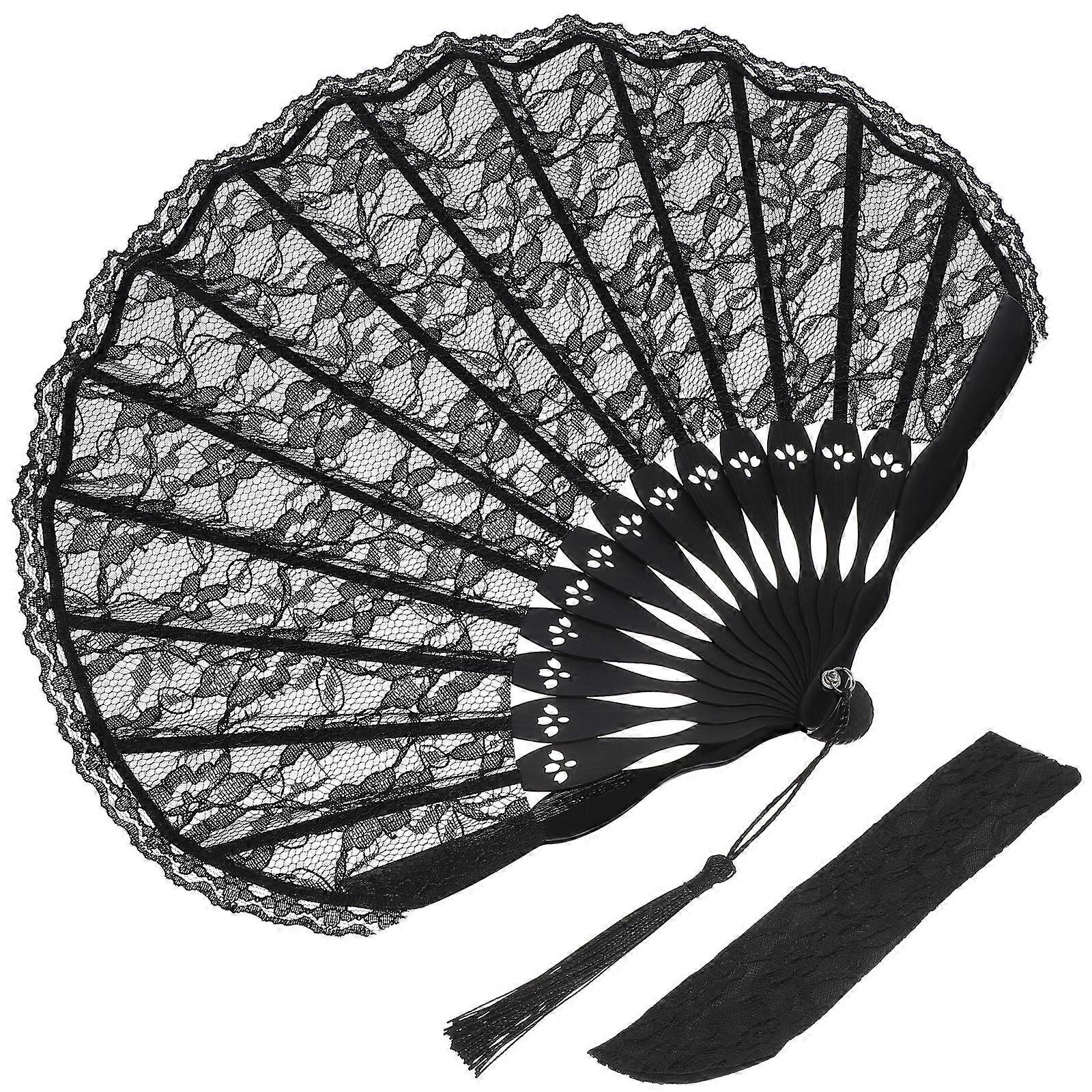 Japanese Style Women Handheld Folding Fan Shell Shape For Heat Dissipation And Decoration 1Pack