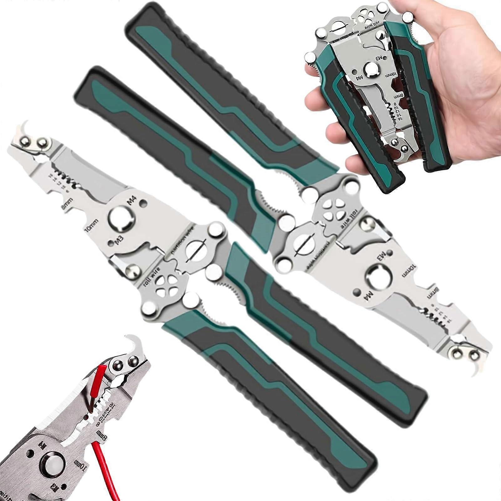 18in1 Wire Stripper Pliers, Foldable, Upgraded Multifunctional Tool for Cutting and Pulling