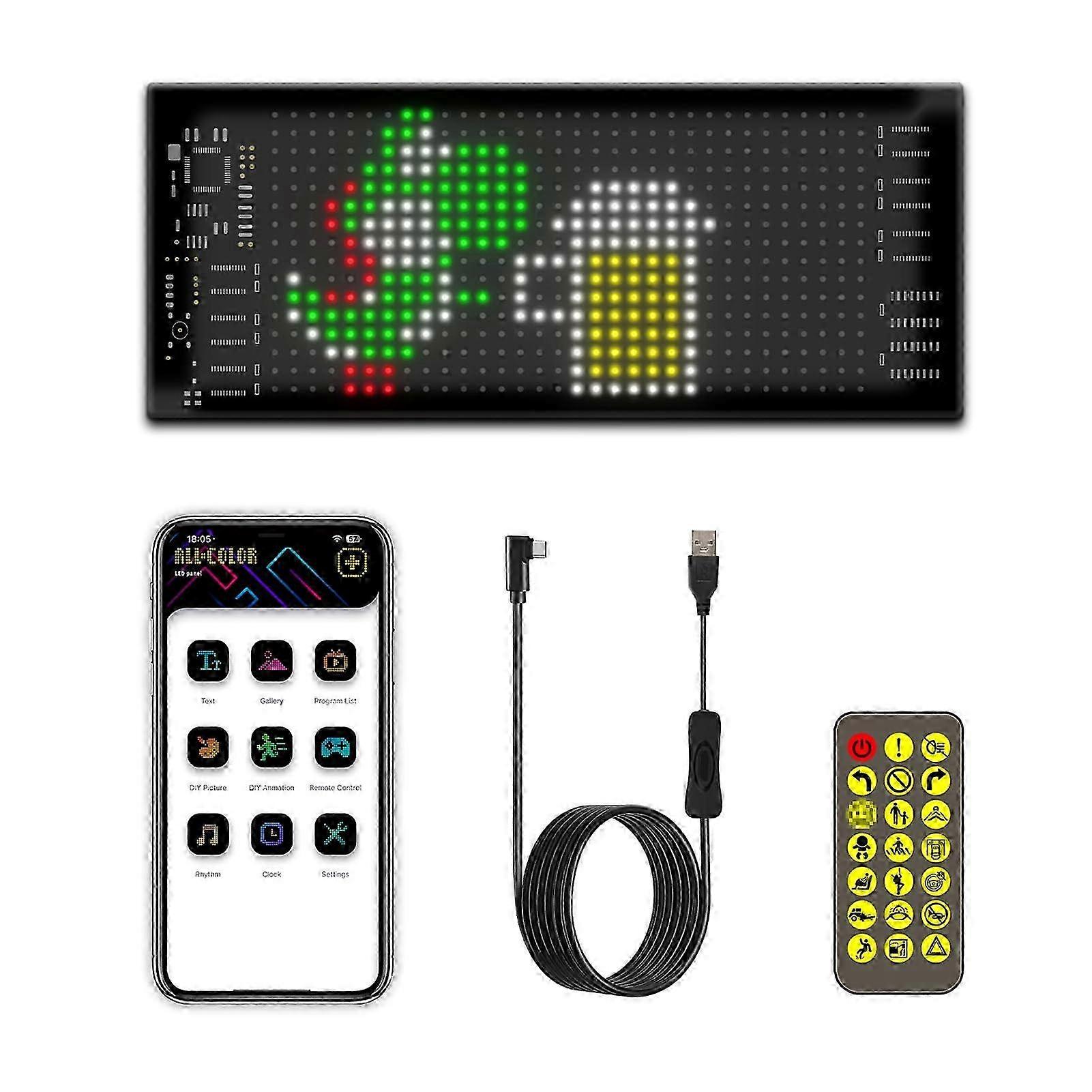 Flexibles LED-Display, Fernbedienung Programmierbare Beschilderung (16x32) 2025