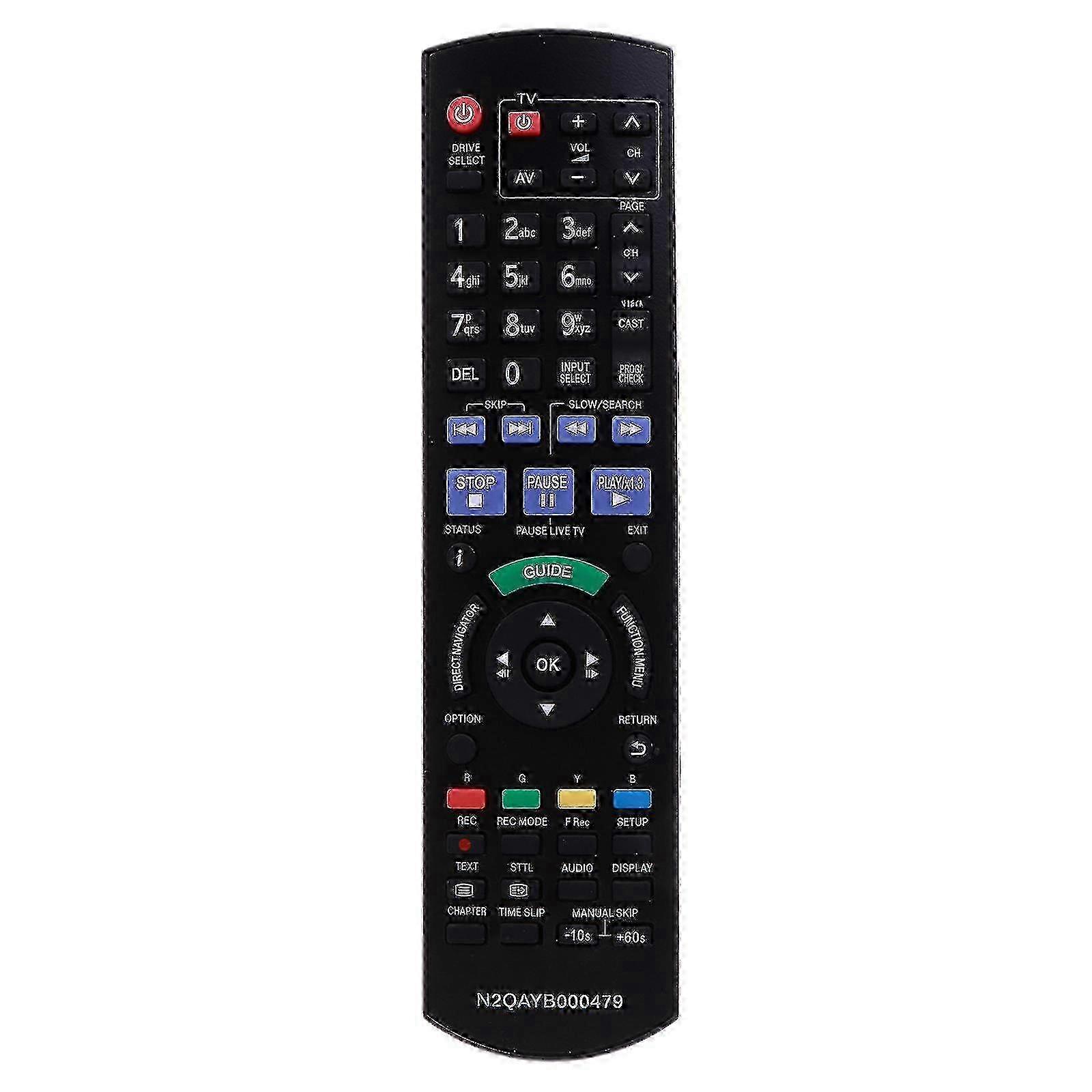 IR6 Replace for Panasonic Blu-Ray Disc Player HDD Recorder Remote N2QAYB000475 SZRH A-F