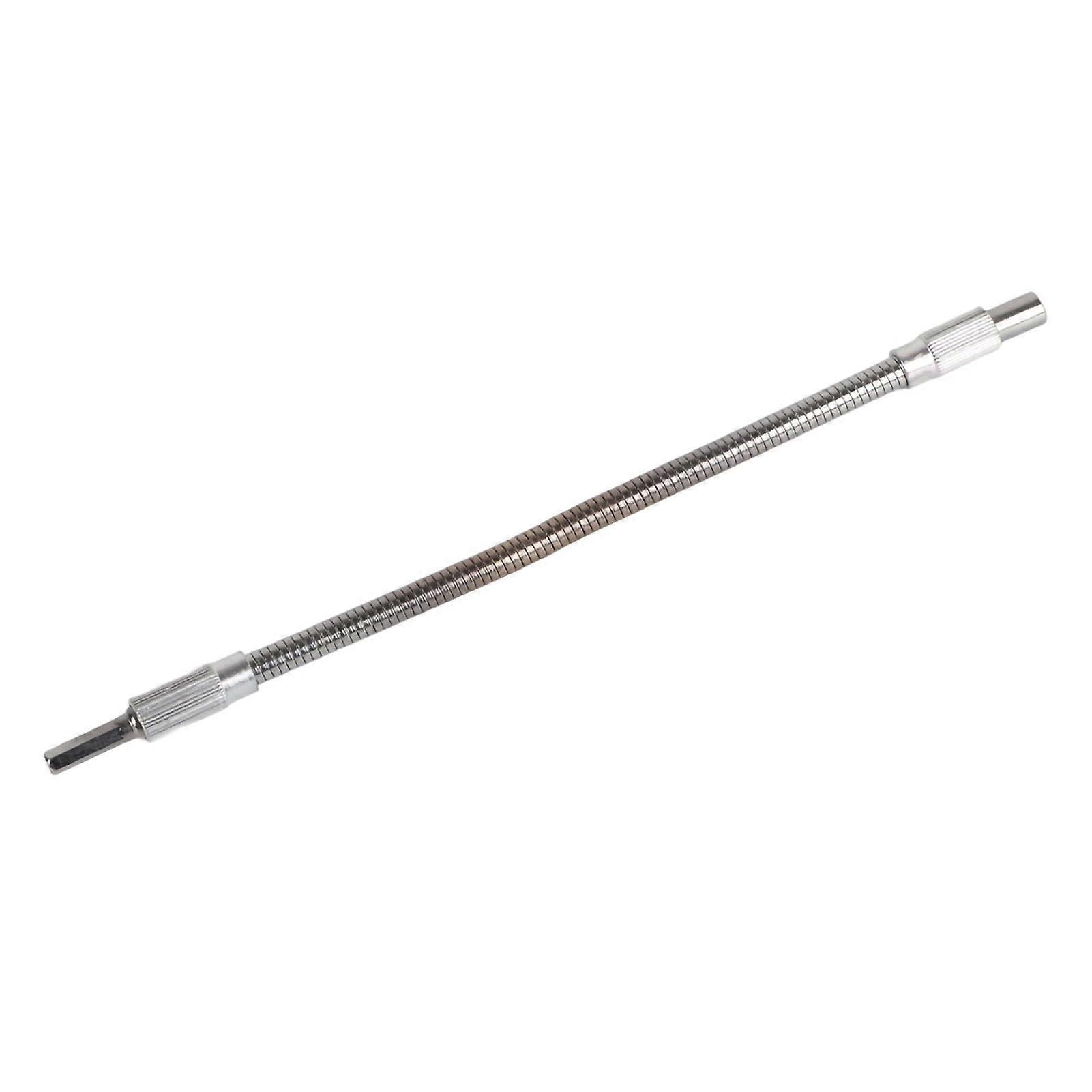 Flexible drill bit extension, 1/4' drill extension bit flexible shaft bit holder connecting adapter for tight spaces home repairs (300 mm).
