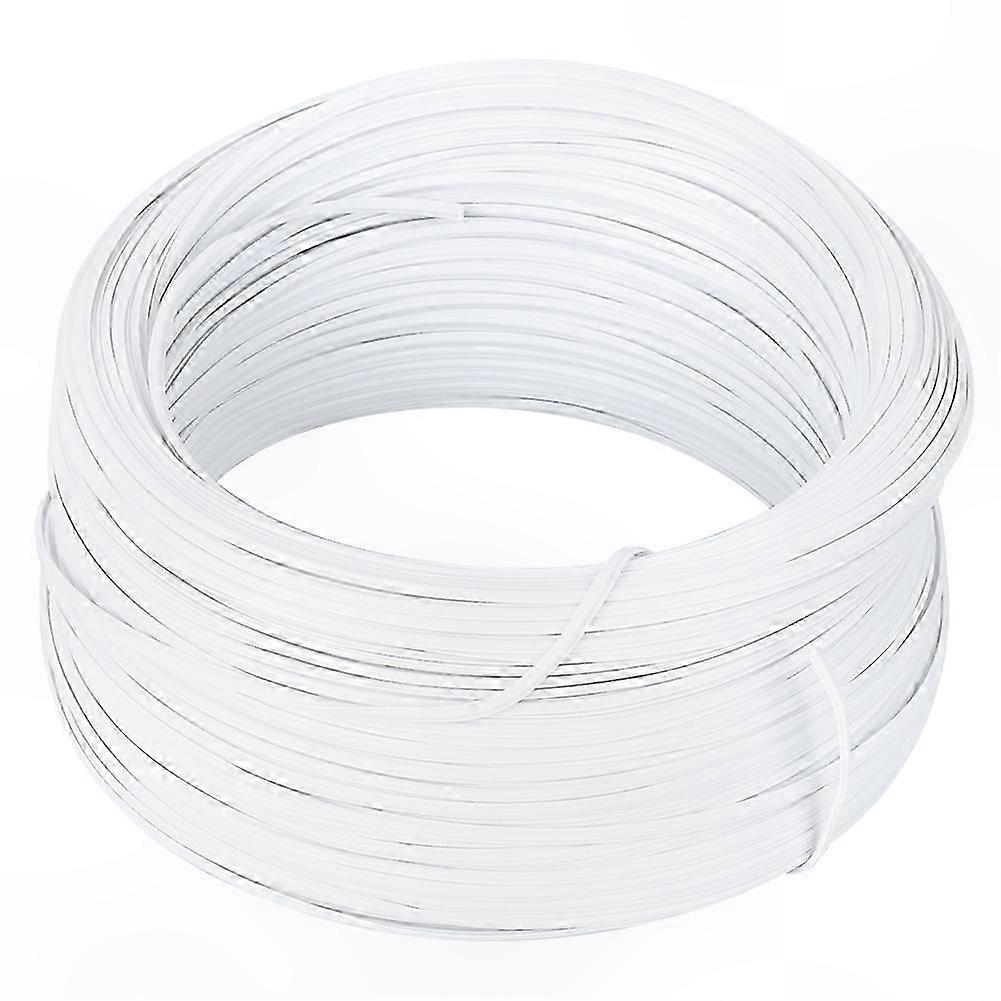White Twist Ties Made from Galvanized Iron Wire 0.55mm Single Core for DIY Projects and Protective Use