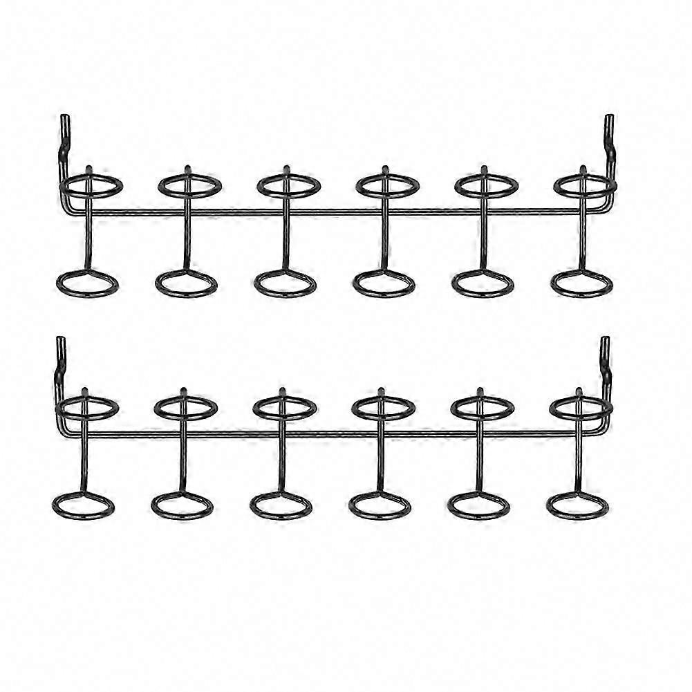 2 Pcs Screwdriver Holder Pegboard Multi-Tool Organizer with Multi-Ring Hooks