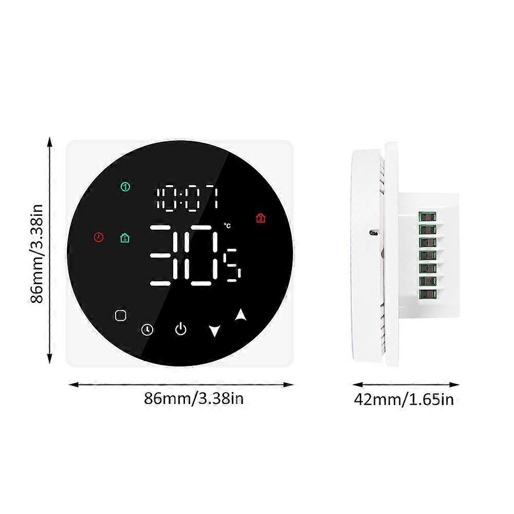 Tuya WiFi LCD Display Smart Temperature Controller 5A Touch Screen Water Heating Device Thermostat Weekly Programmable APP Remote Control