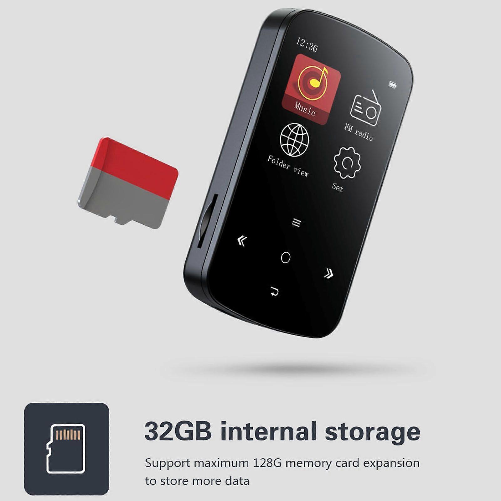 M9 MP3 Music Player Tela OLED de 1,5 polegadas com gravação de rádio FM