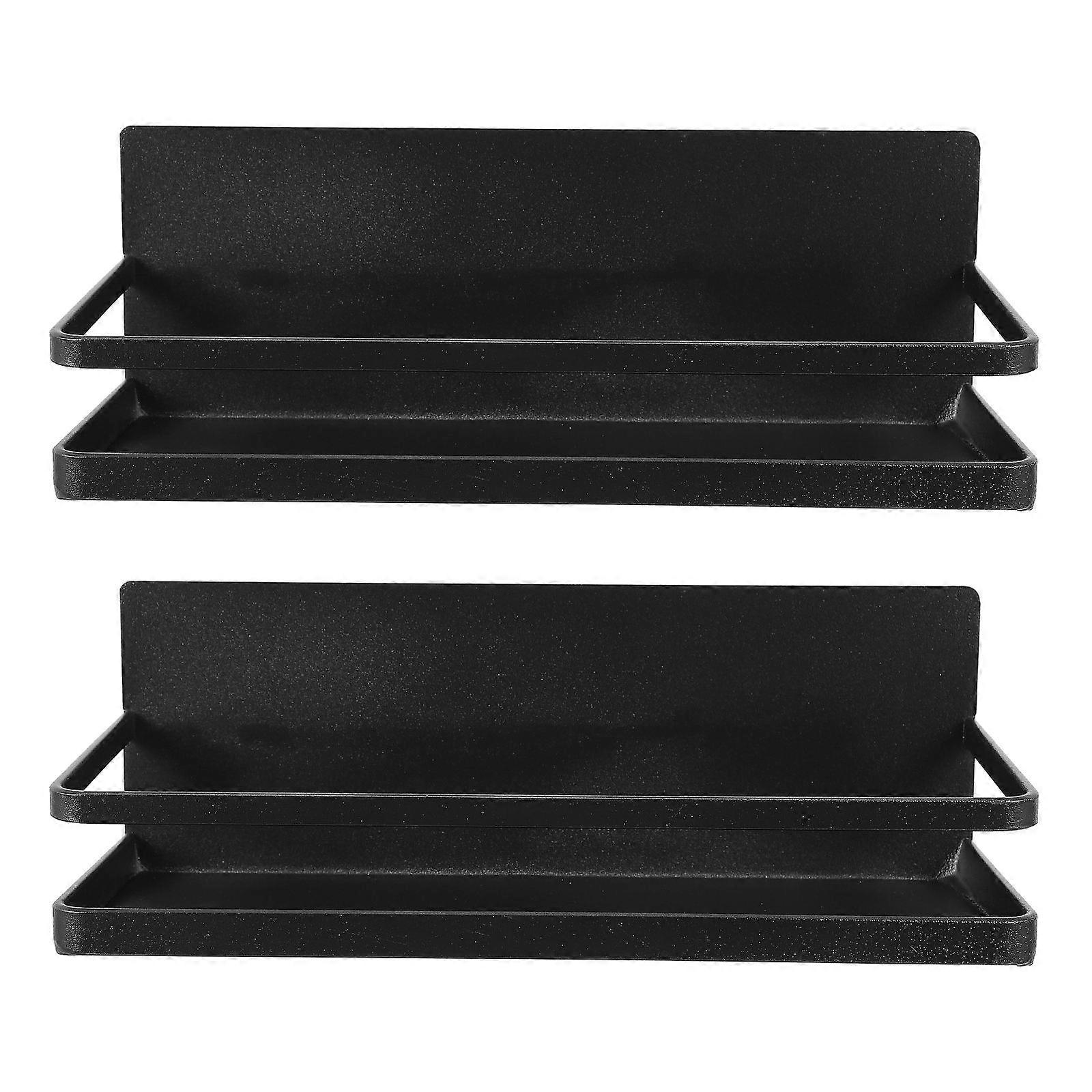 Magnetic Wall Organizer Rack Kitchen Refrigerator Side Rack Holder 2Pcs