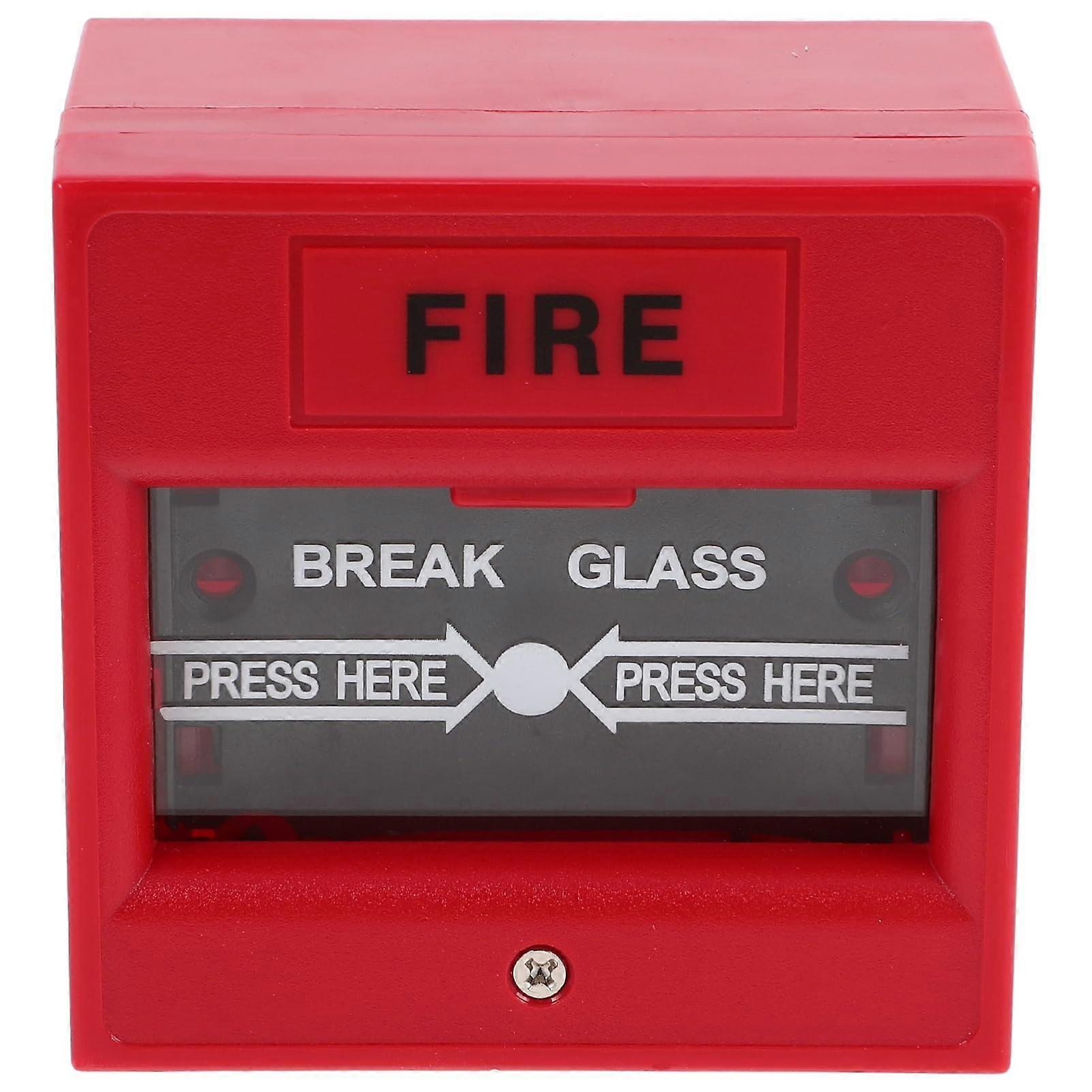 Emergency Glass Break Button, Durable Alarm Activation Device For Home Security, Compatible Alarm Systems, Fire Safety