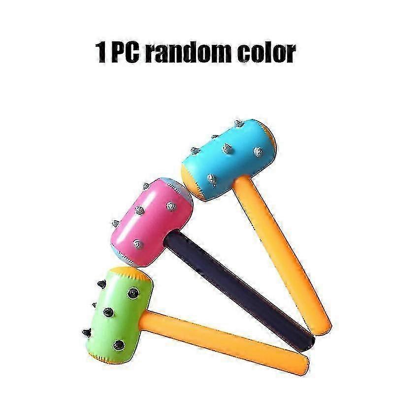 1 PCの漫画インフレータブルハンマーエアハンマーおもちゃの色ランダム