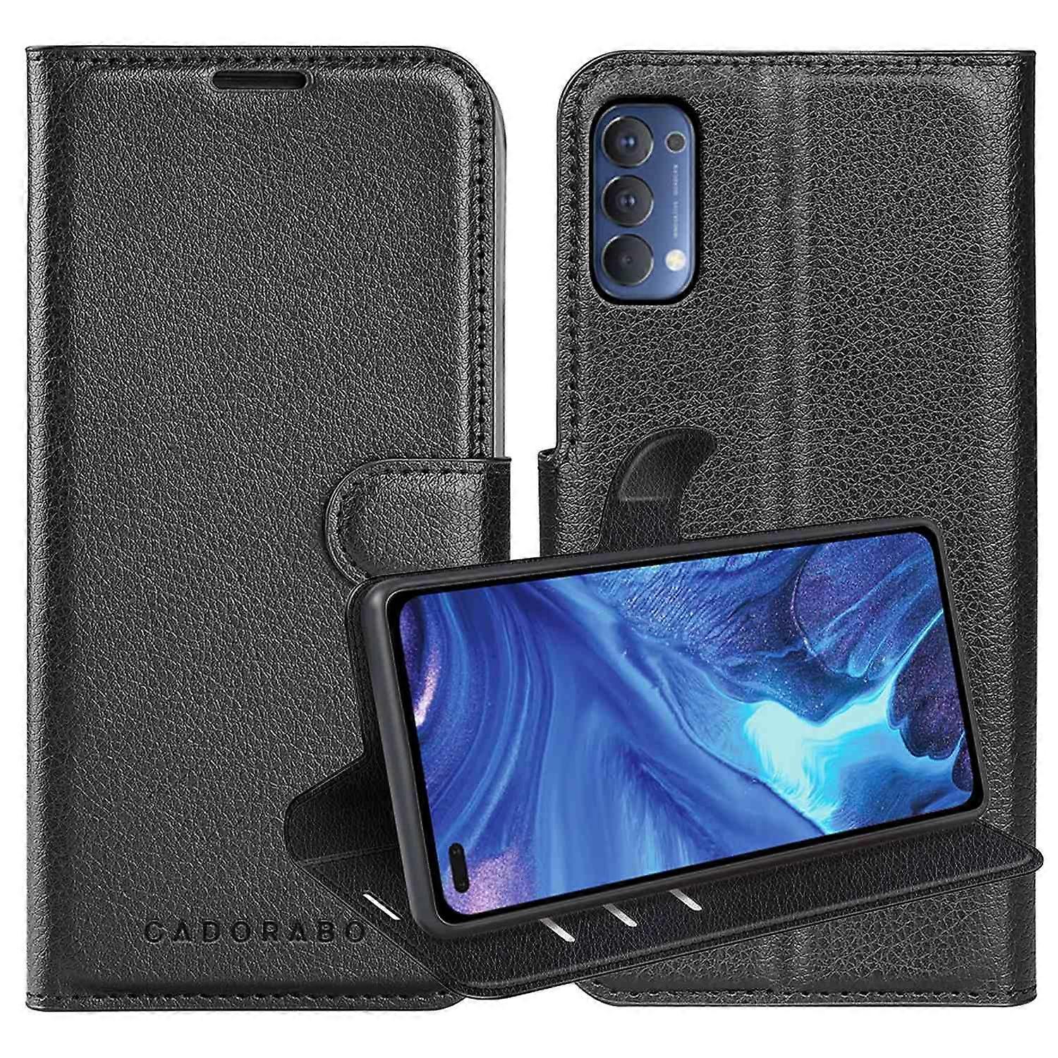 Oppo Reno4 case - Protective case with card slots and stand function