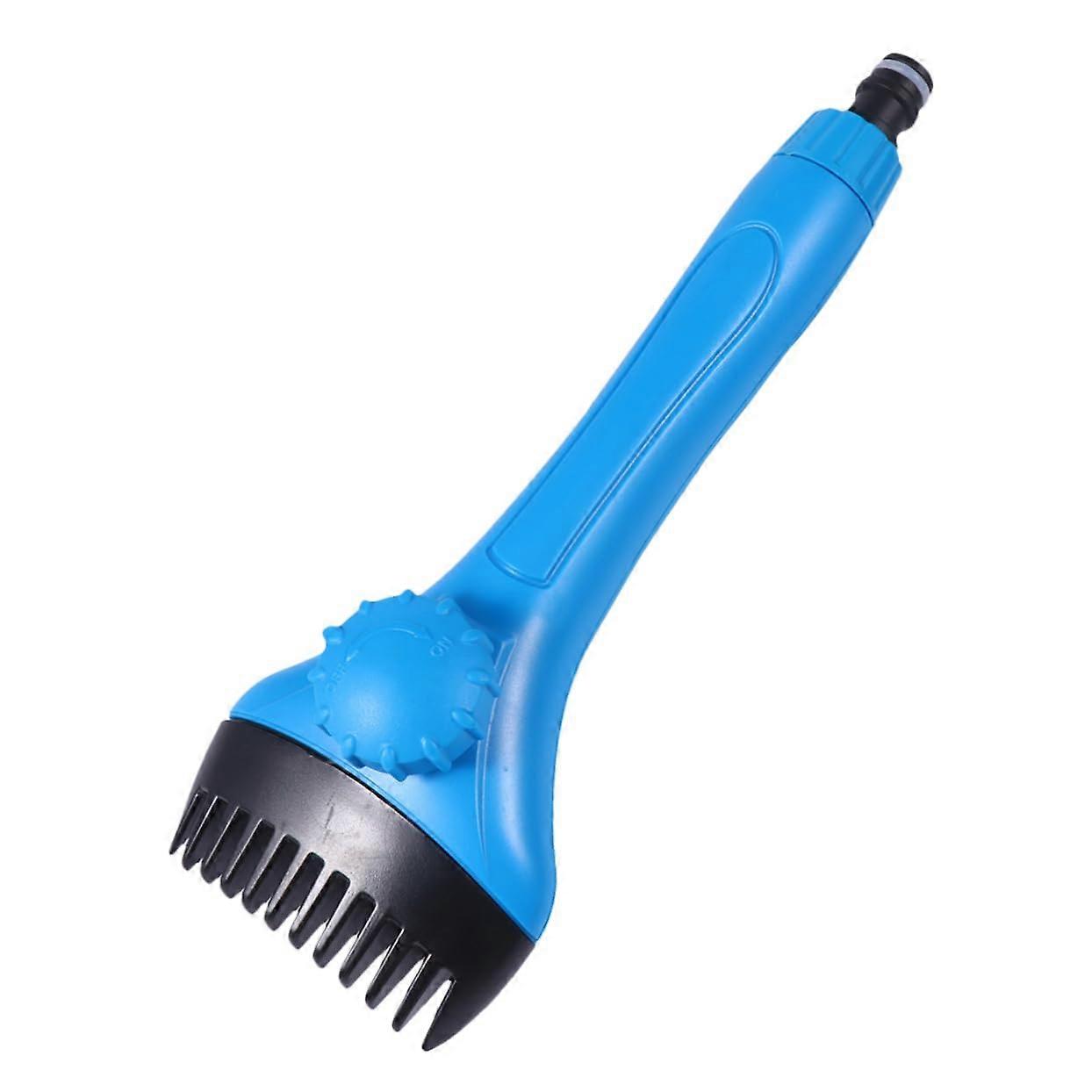 Handheld Pool Cleaner Brush with Plastic Bristles for Easy Cleaning of Swimming Pools, 1-Inch Compatible Design