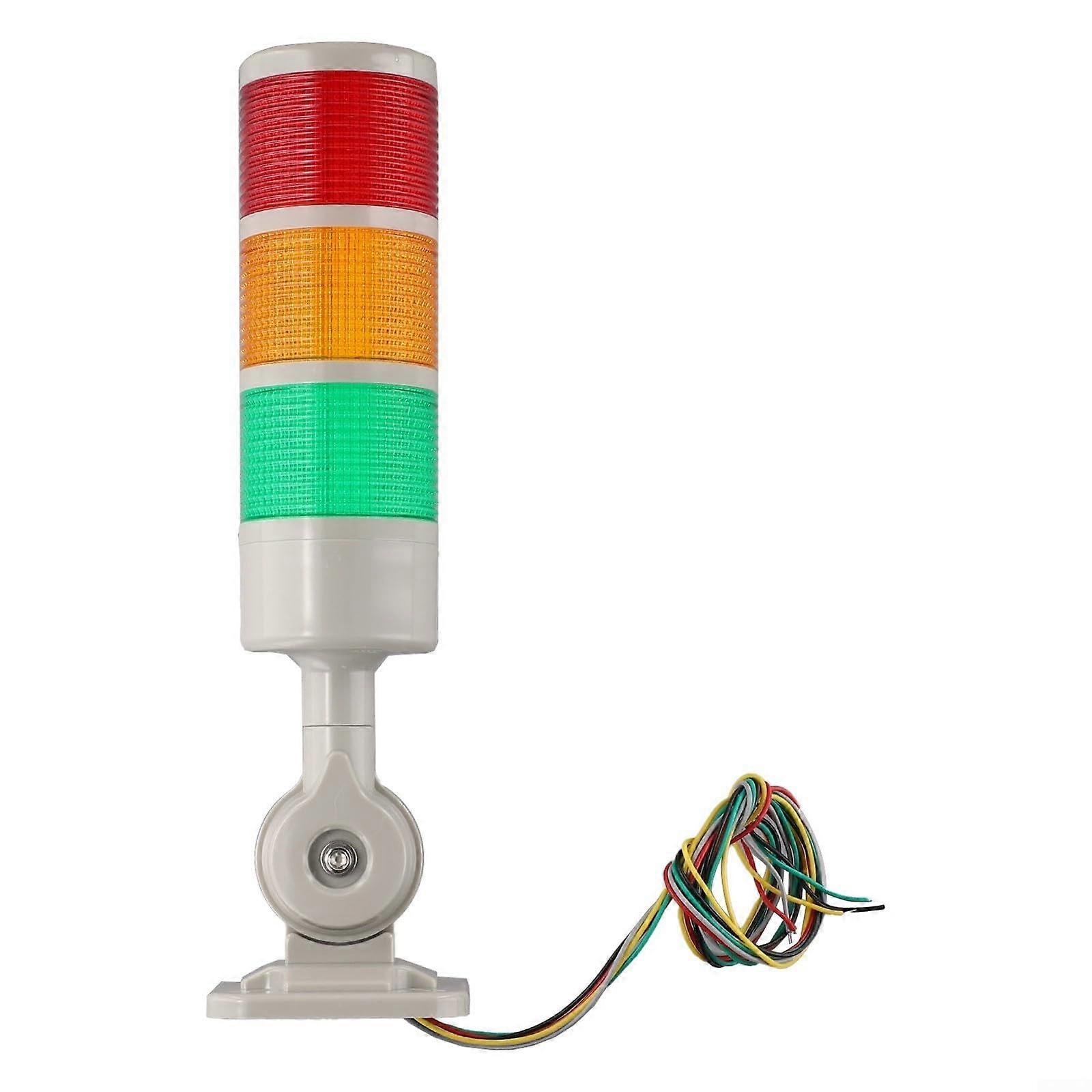 LED Signal Tower 220V Industrial Machine Signal Light LED Indicator Alarm With 1-Level Buzzer Process Control