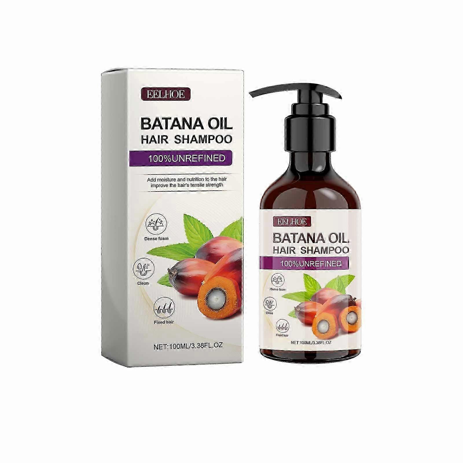 EELHOE Batana Volumizing Shampoo Clear and Soft Cleansing No Frizzy Oil Control Increase Fluffy