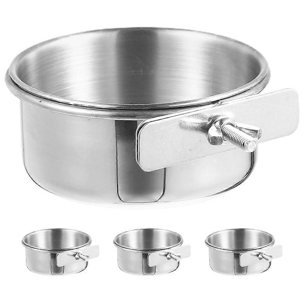 4 قطع الطيور الببغاء الغذاء الأوعية معلقة الطيور الماء وعاء الغذاء الطيور وعاء تغذية الغذاء