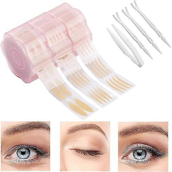 1800 Pieces Eyelid Tape Invisible, 3-Styles Double Eyelid Tape, Eyelid Lifter Tape Eyelid Tape