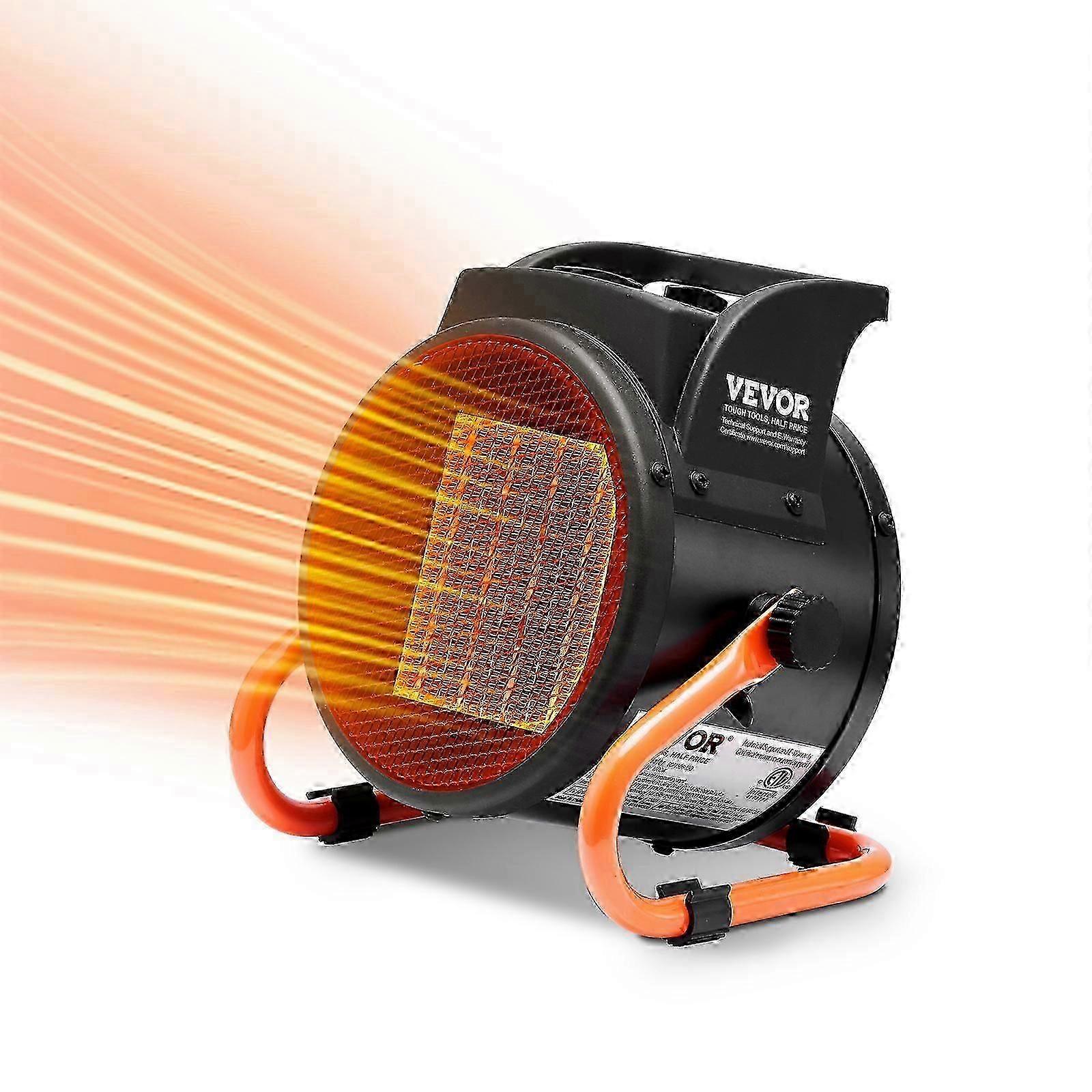 Greenhouse Heater, 2000W PTC Fast Heating with Overheat Protection, 3-Speed Setting Small Grow Tent Heater, Electric Portable Heater Fan