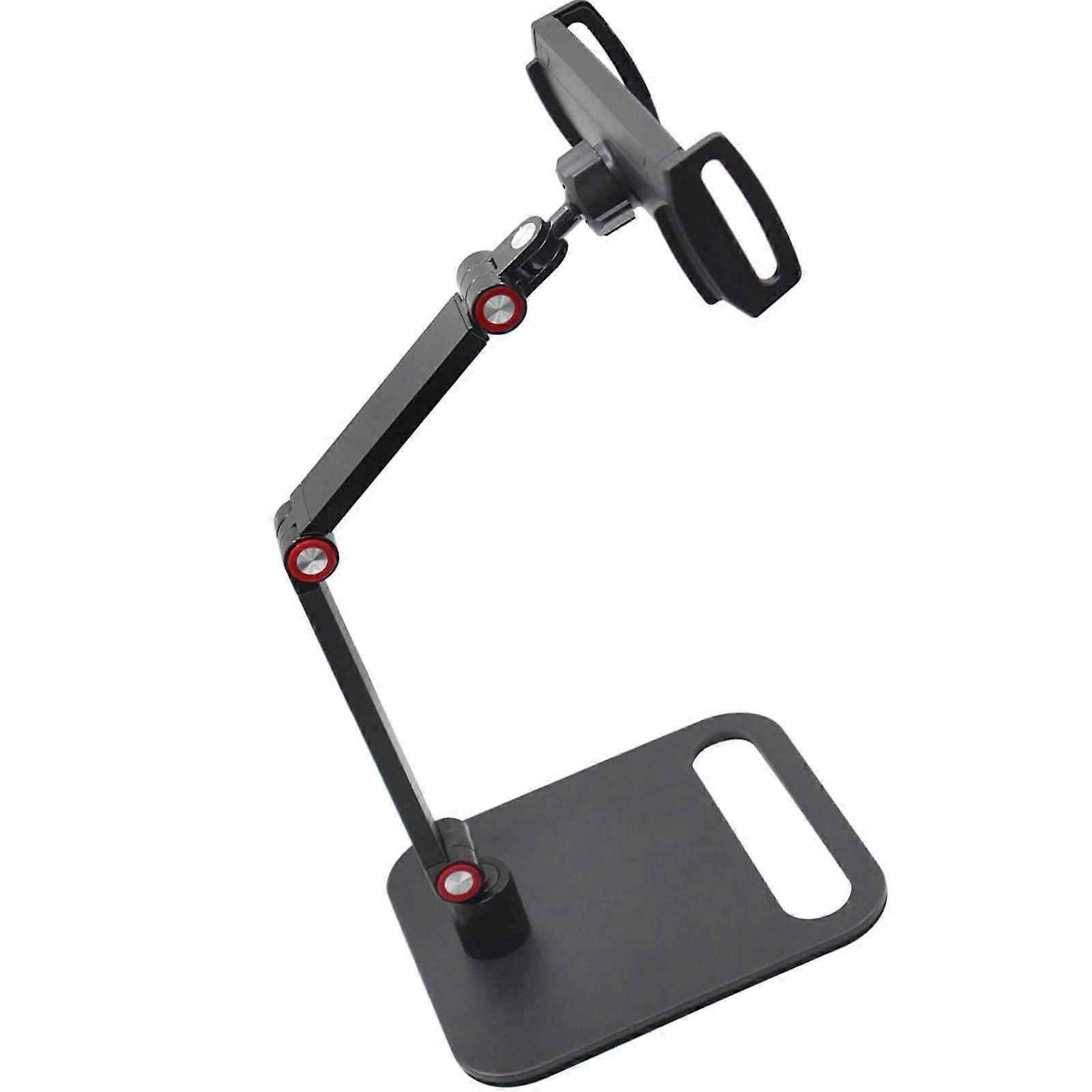 Adjustable Aluminum Portable Monitor Stand For 4.7-18 Inch Screens, Phones & Tablets, 360 Rotation, Anti-Slip Base
