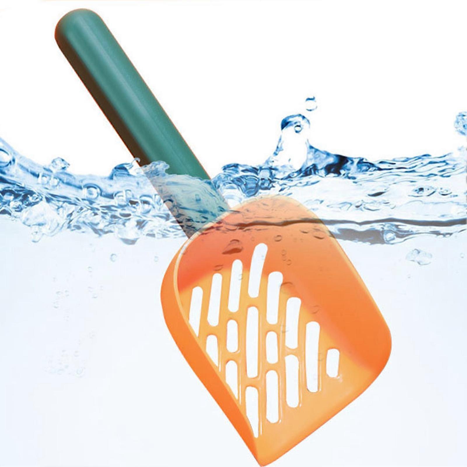 Cat Litter Scoop with Comfortable Handle, Easy-Clean PP Material