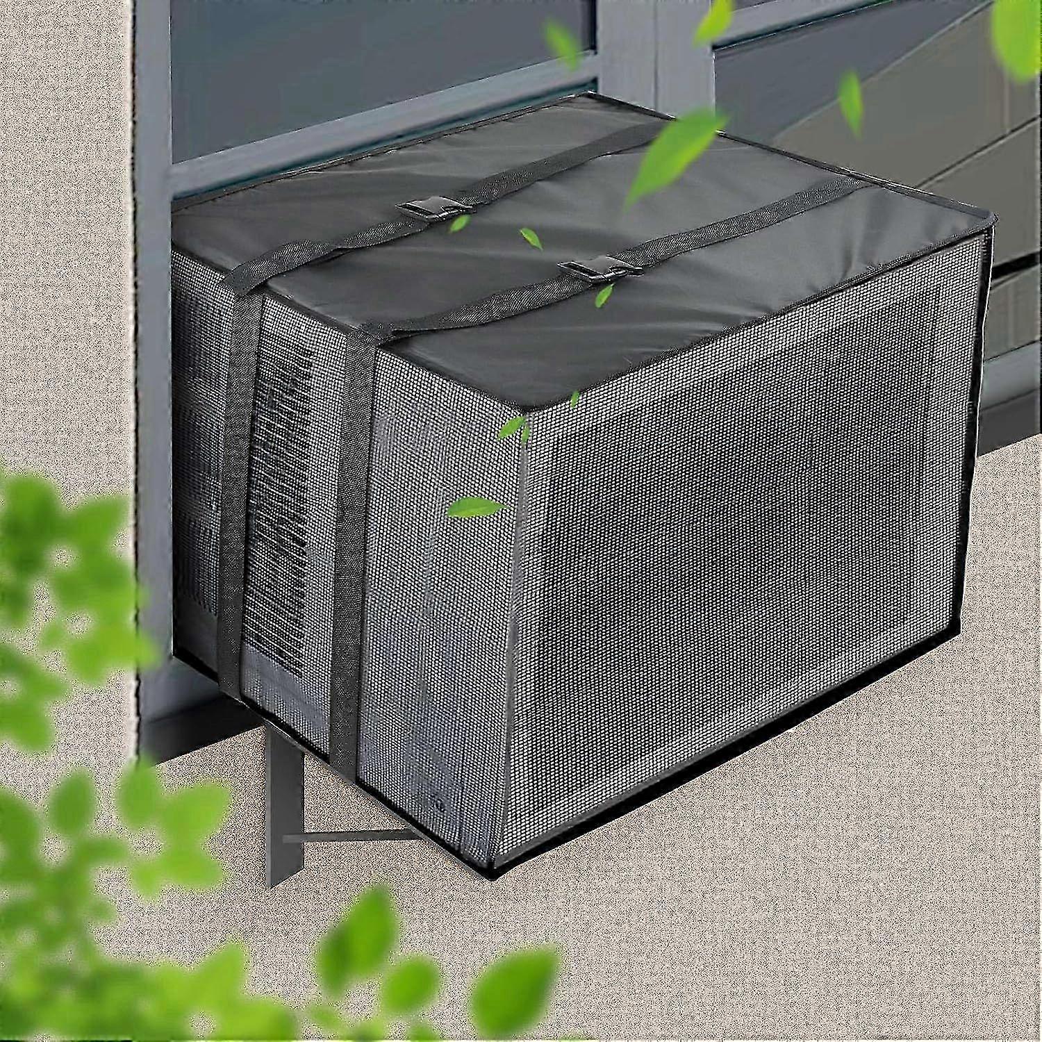Mesh Air Conditioner Cover, 21" W  15.8" D  15" H Ventilated Window Air