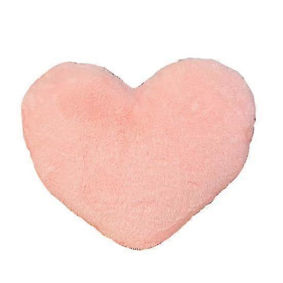 Plush Pillow Adorable Heart Shaped Cushion Soft Comfortable Fluffy Throw Pillow for Home Bedroom Decoration