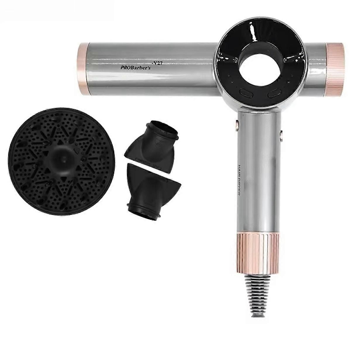 High-Speed Bladeless Hair Dryer with A Rotational Speed of 120,000 Rpm,Professional Hair Dryer with High Power EU Plug B