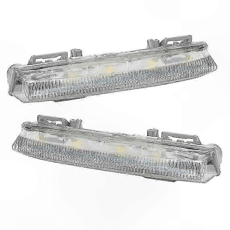 2pcs Front DRL Fog Lamps Compatible with W204 W212 C250 C350 E350 Vehicles