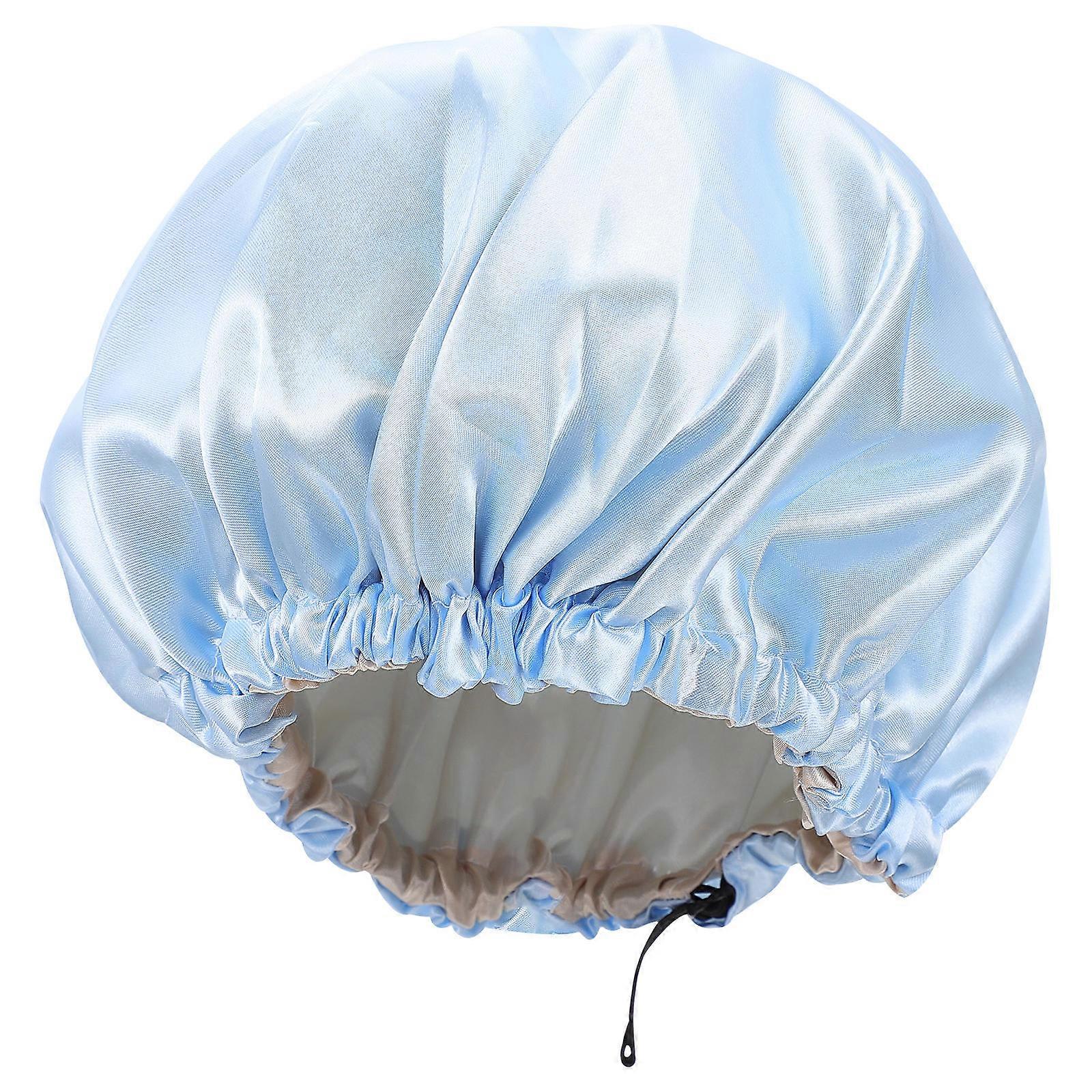 Children's Elastic Bathing Shower Cap Dome Cap for Night Sleeping