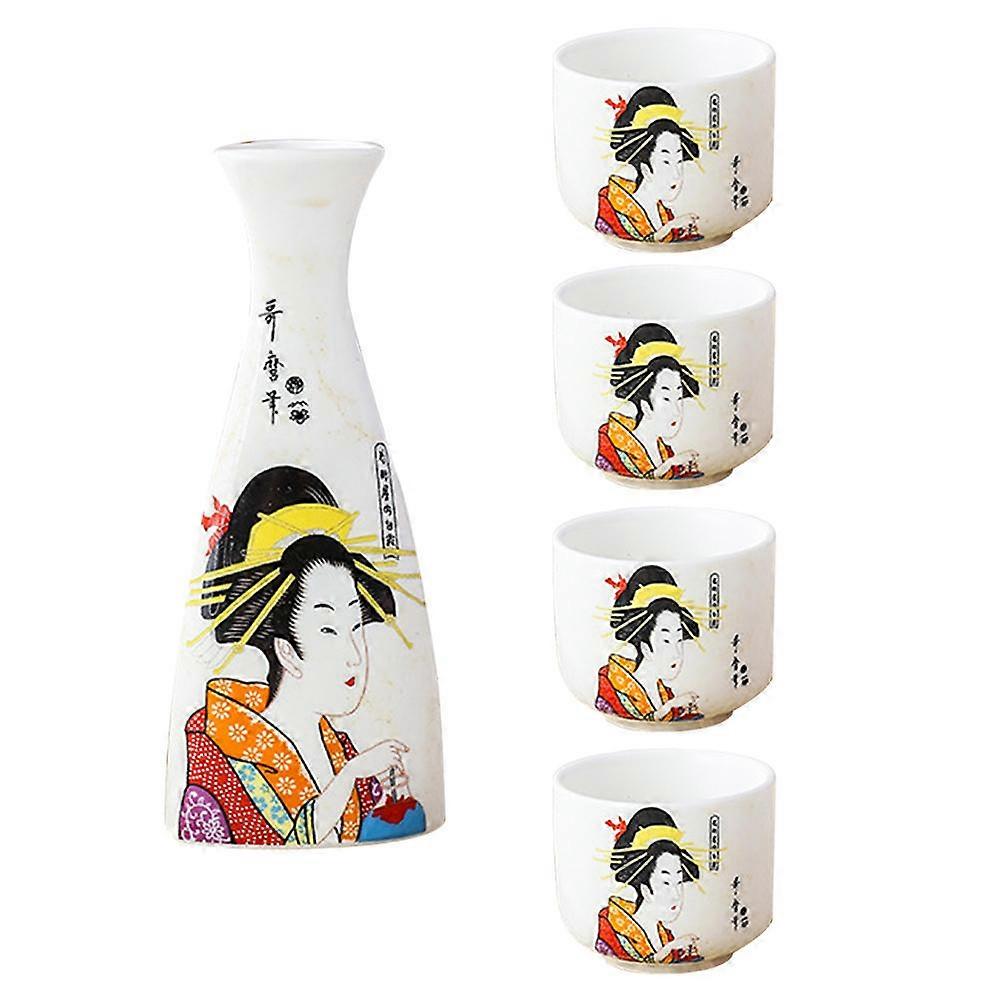 Ceramic Wine Storage Cups Sake Drinkware for Storing 1Set