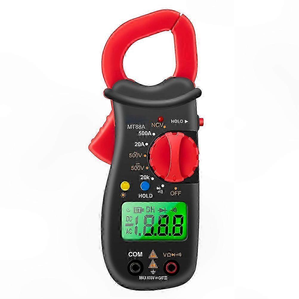 Digital Clamp Meter with Data Hold Function, 15x6.4x3.4cm, Precision Multimeter for Electrical Testing