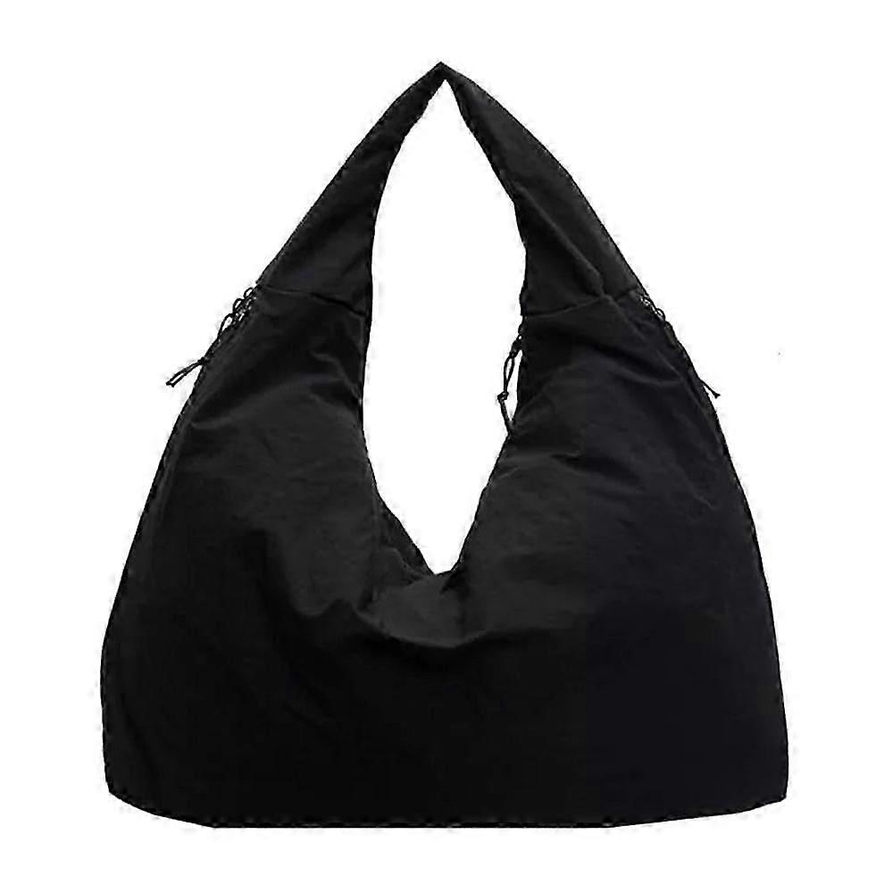 Women's Textured Draped Tote Bag - Spacious and Versatile Underarm Design for Everyday Use and Style