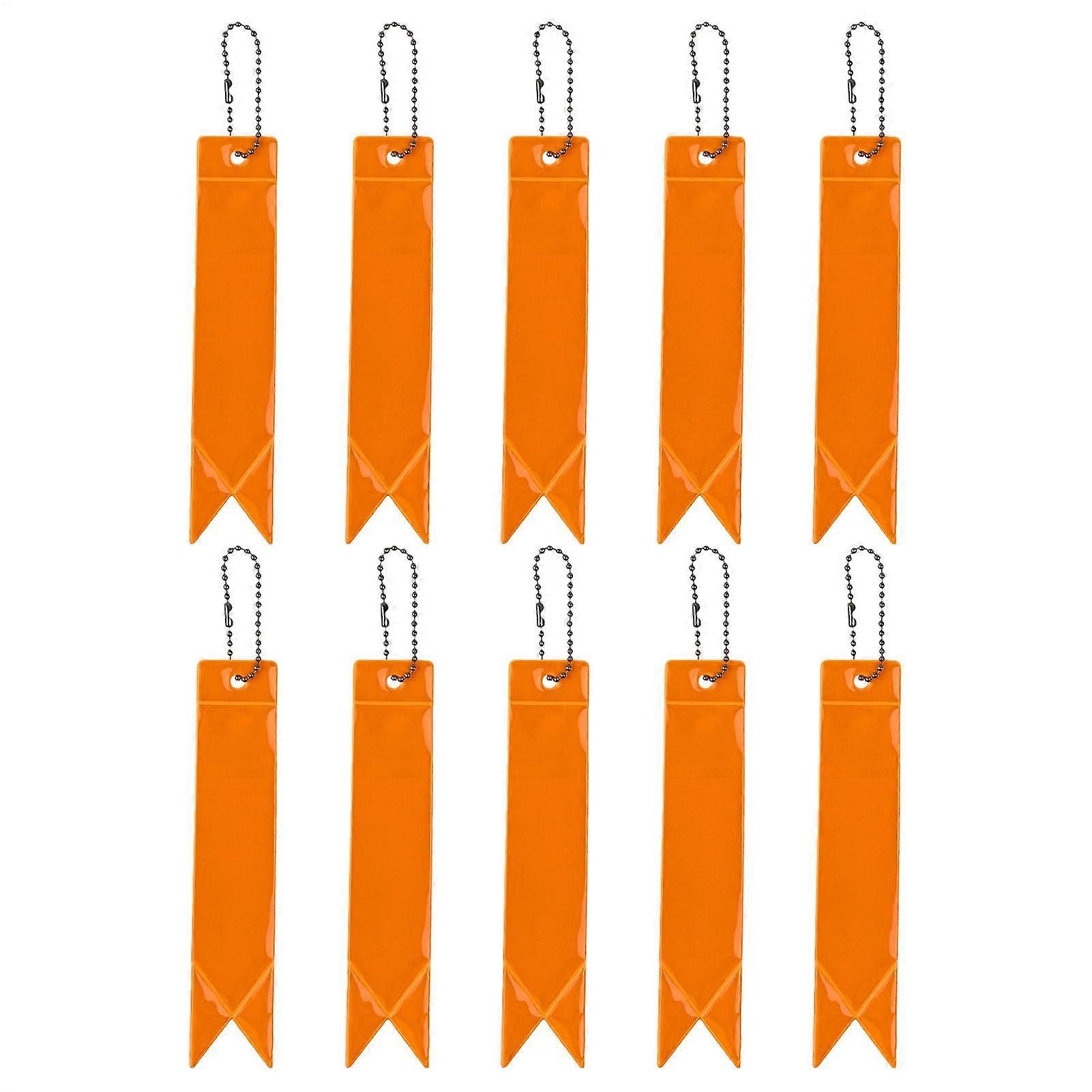 Reflector Keychain 10Piece Reflective Child Safety Keychains With Threaded Attachment