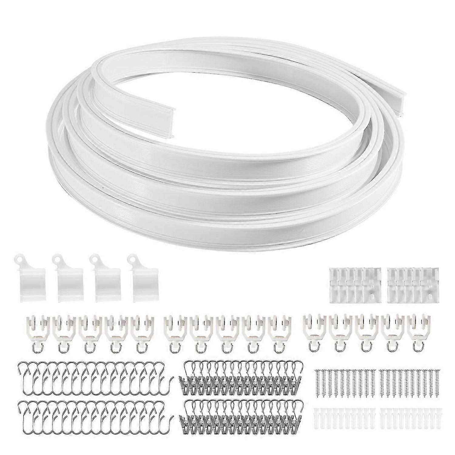 Flexible Bendable Ceiling Curtain Track, Ceiling Mount 9.8FT