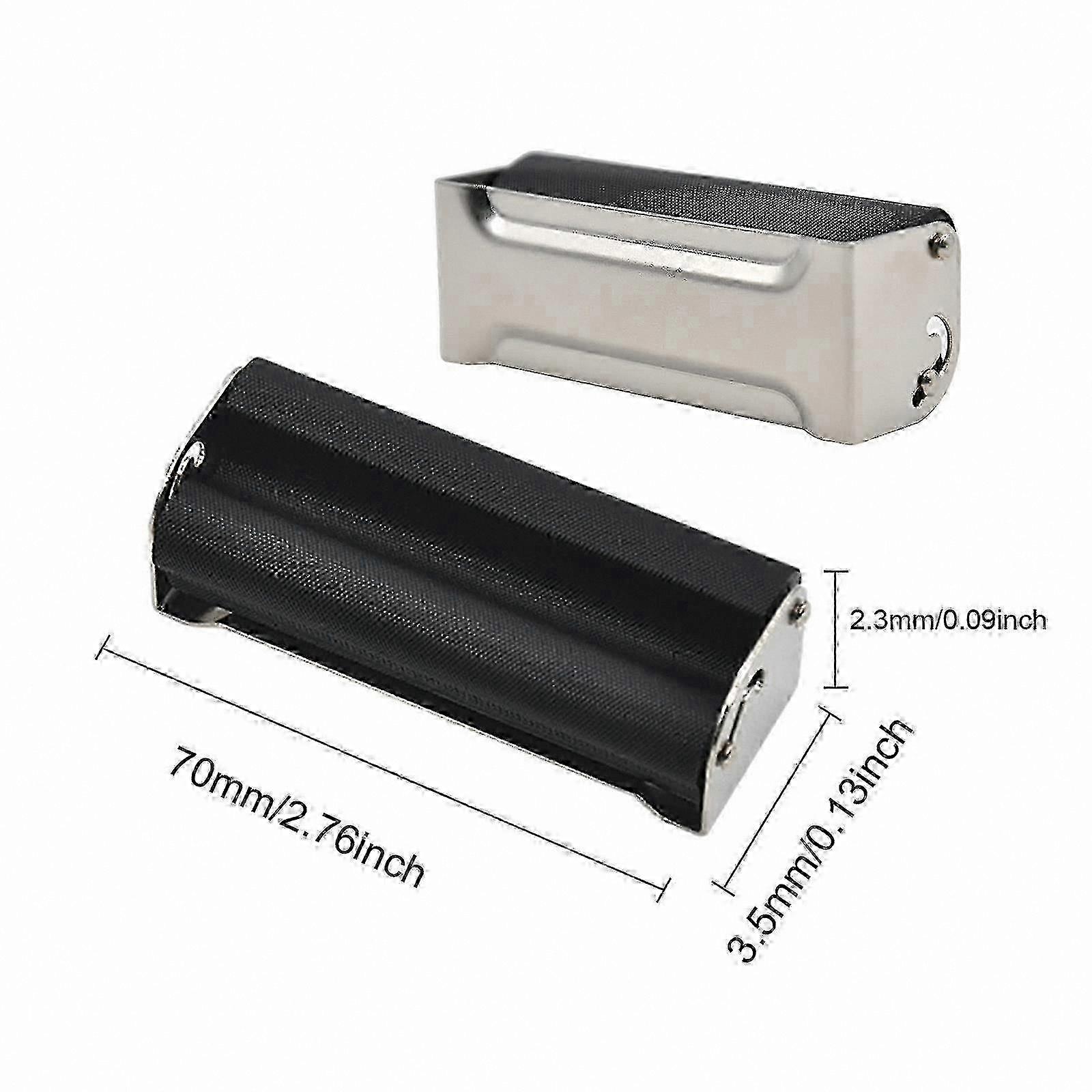Manual Cigarette Rolling Machine Tool with 2 Metal Rollers for Tobacco Accessories