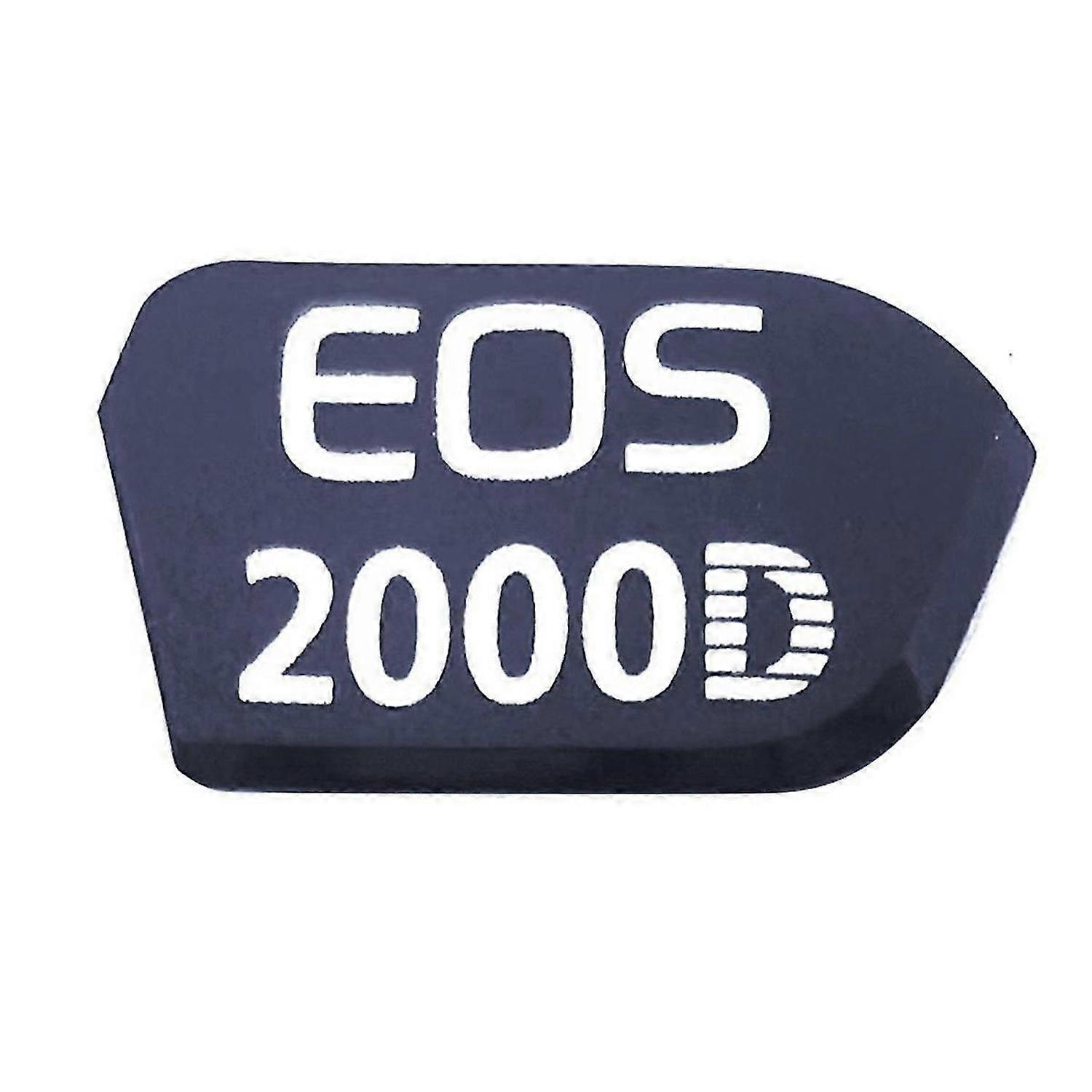 For 2000D , Second Generation Sign, BLACK Nameplate