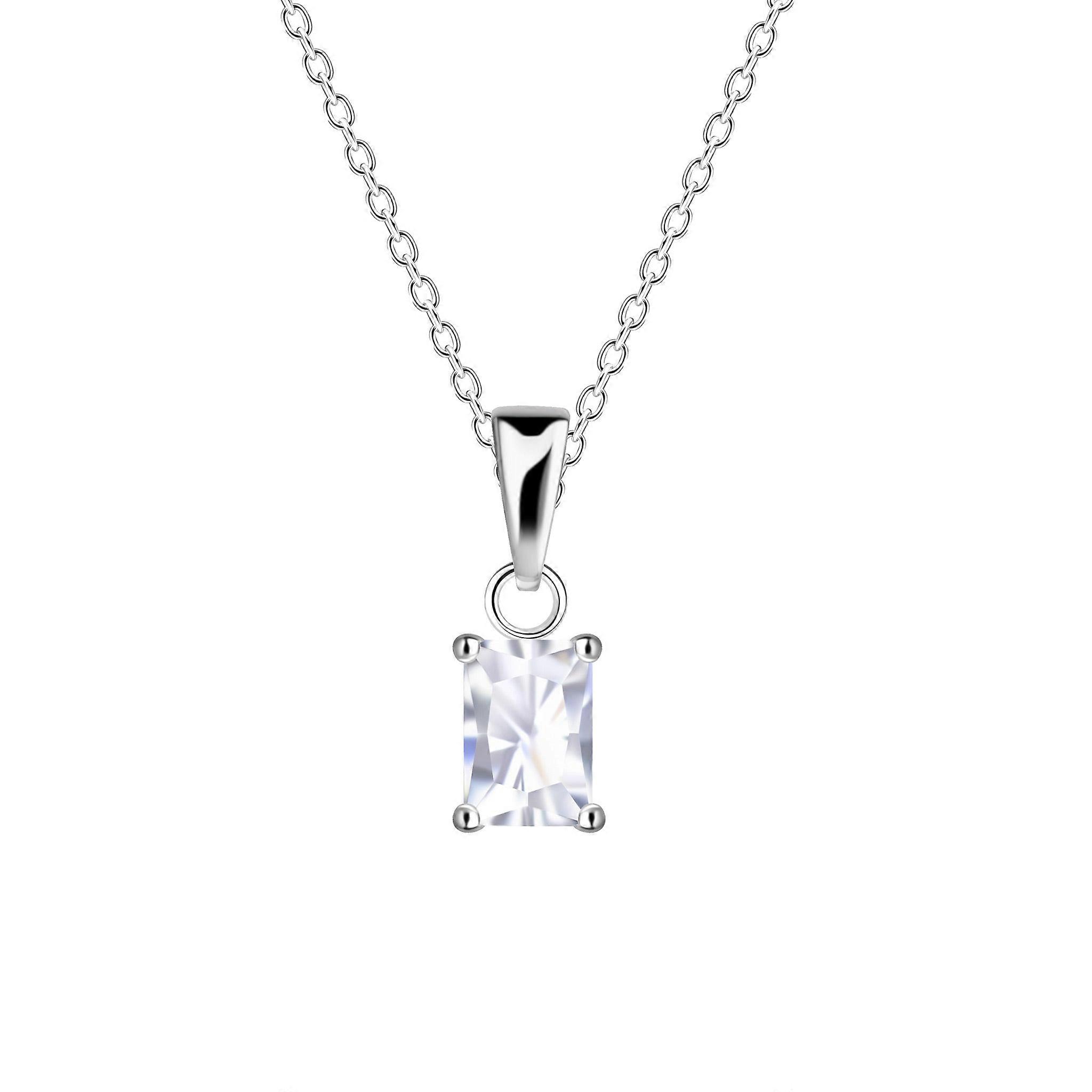 Dew Baguette 4x6mm Zirconia Pendant 92927CZ