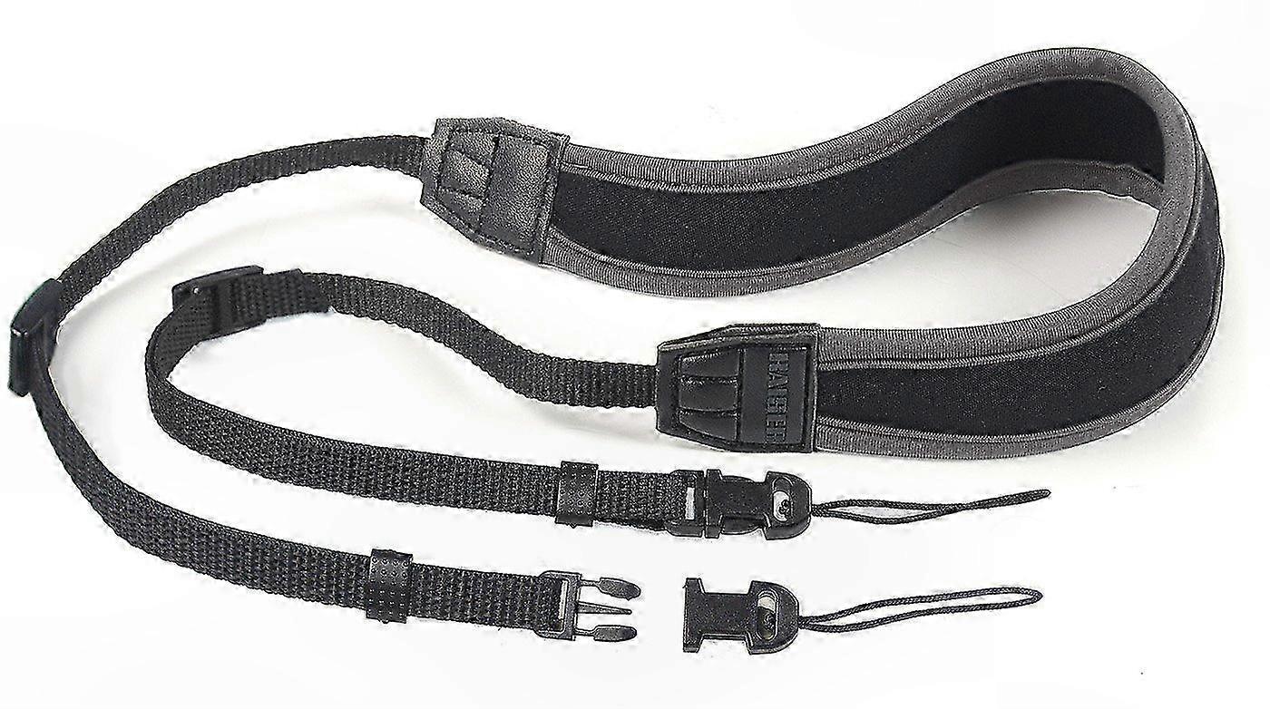2-in-1 Neoprene Camera Strap with Dual Mounting Lugs for Compact Cameras