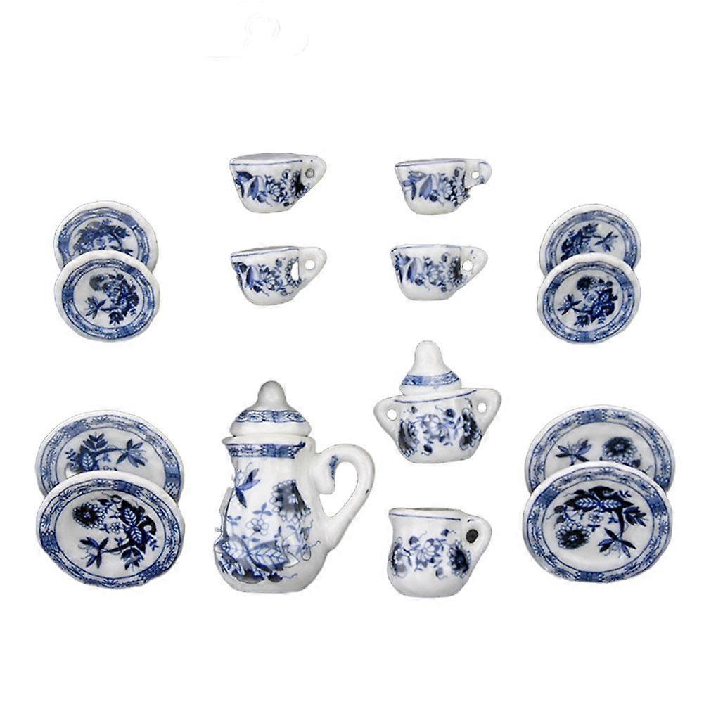 Tea In A White Ceramic Cup With Spoon & Saucer Tumdee 1:12 Scale Dolls House