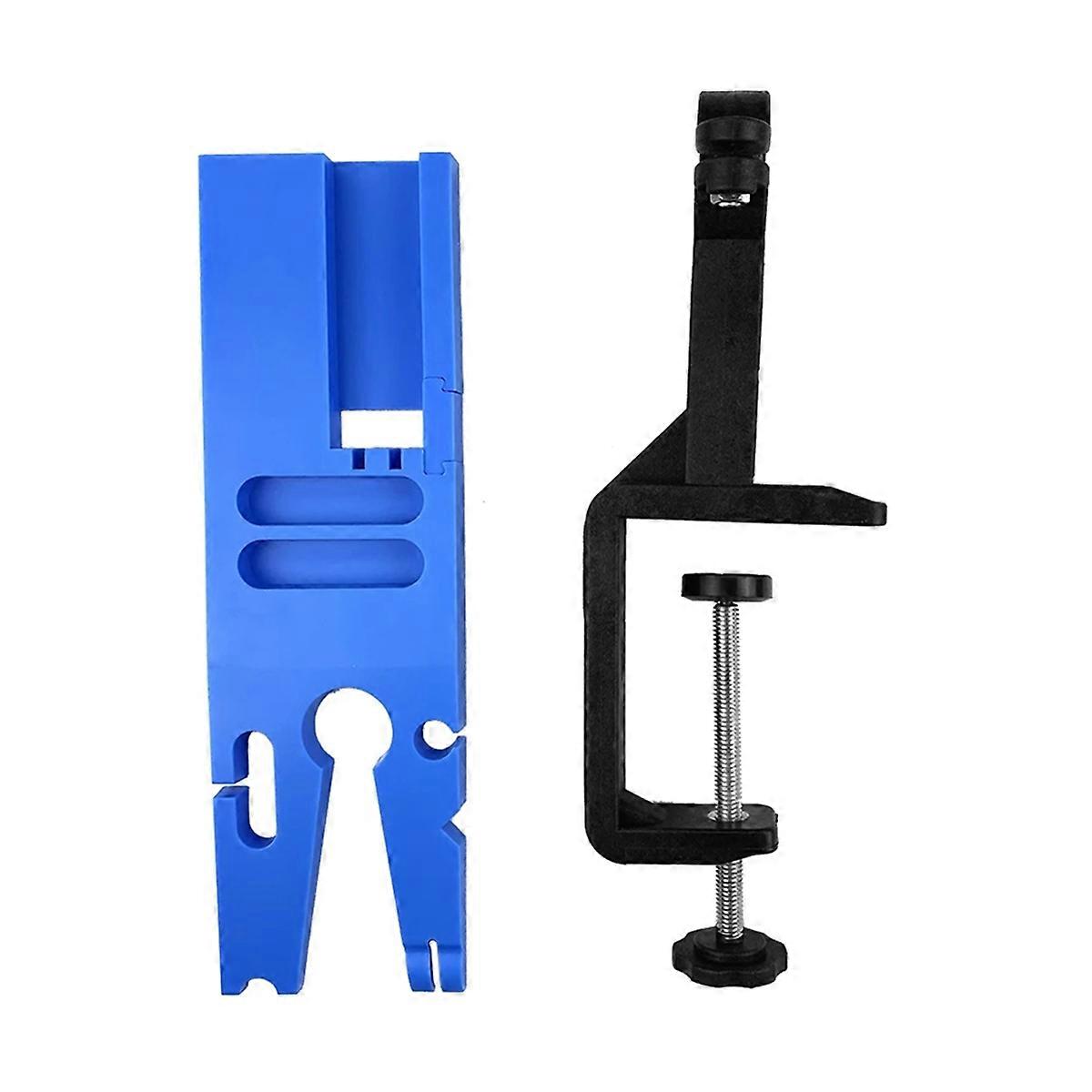 Bench Pin Clamp Set V-Slot C-Clamp for Workbench Wooden Metal Jewelry Making Tool Cutting Fasten Lo