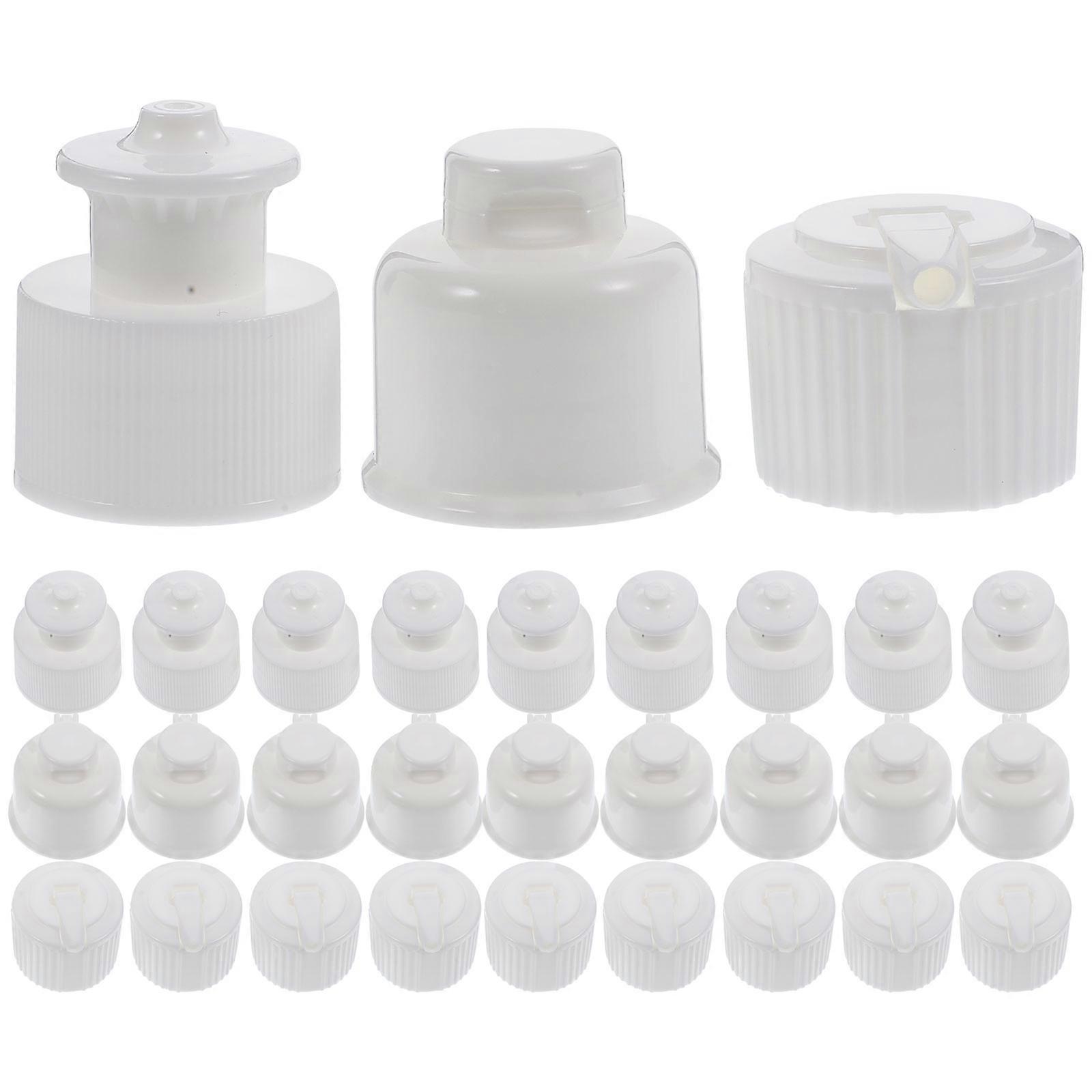 Water Bottle Spouts Replacement Bottle Lids for Protection 30Pcs Plastic