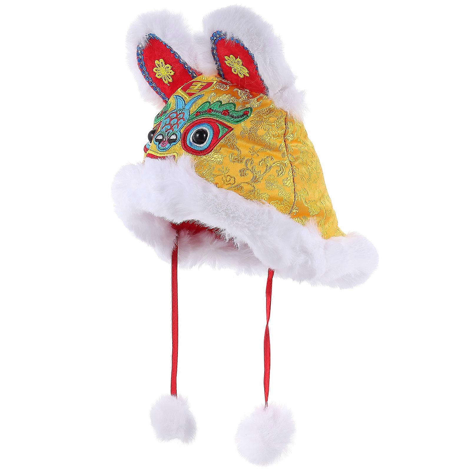 Chinese Tiger Hat Kids Warm Hat for Decor 5Pcs Bright Props