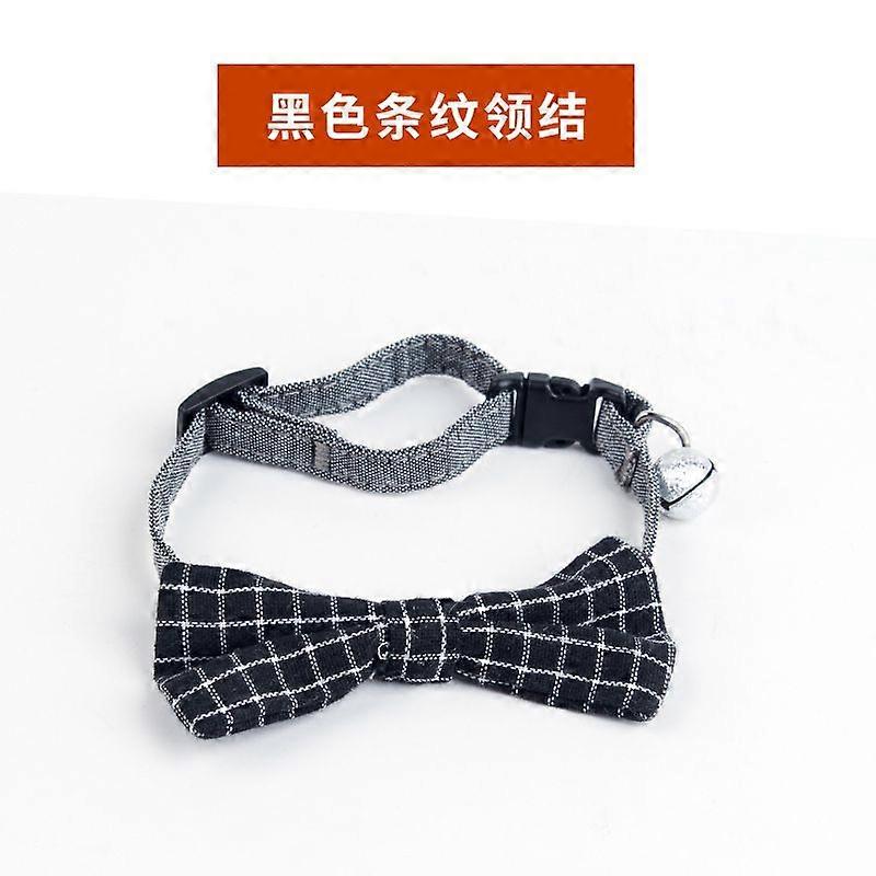 Pet Bow Tie Collar With Leash, Dog Cat Bowtie Necktie Accessories, Polka Dot Striped Print Patterns