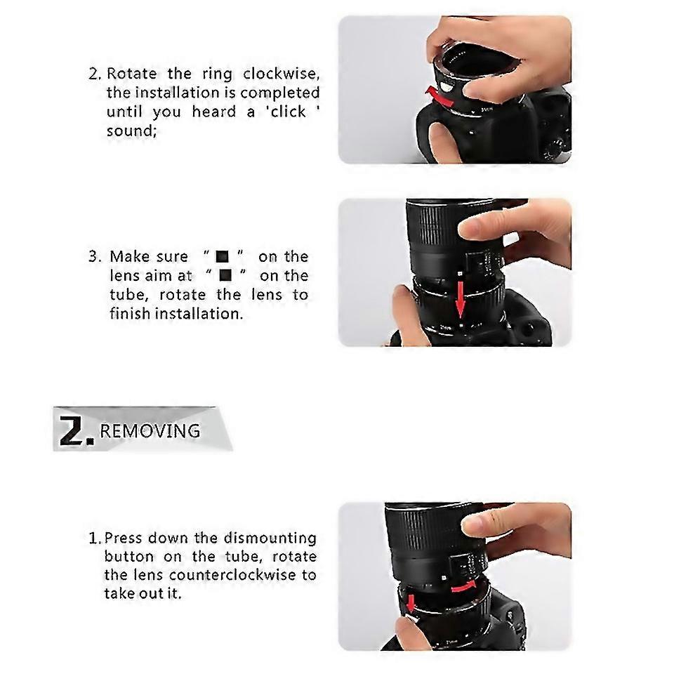 For Nafa Auto Focus Macro Extension Tube Ring For D90 D3000 D3100