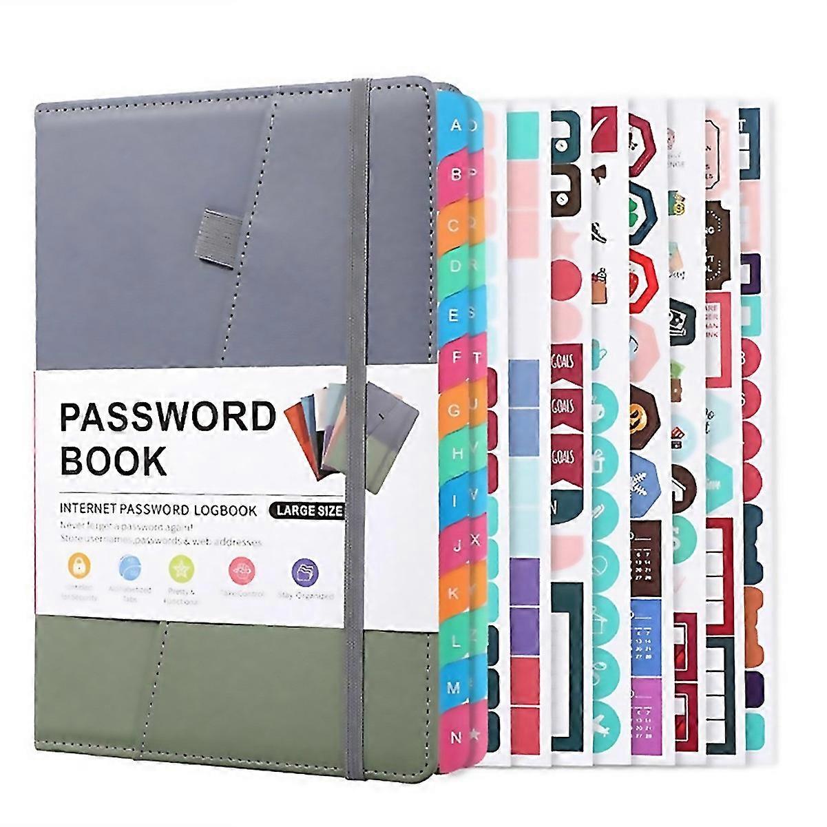 Για το βιβλίο Password Keeper με αλφαβητικές καρτέλες για ηλικιωμένους