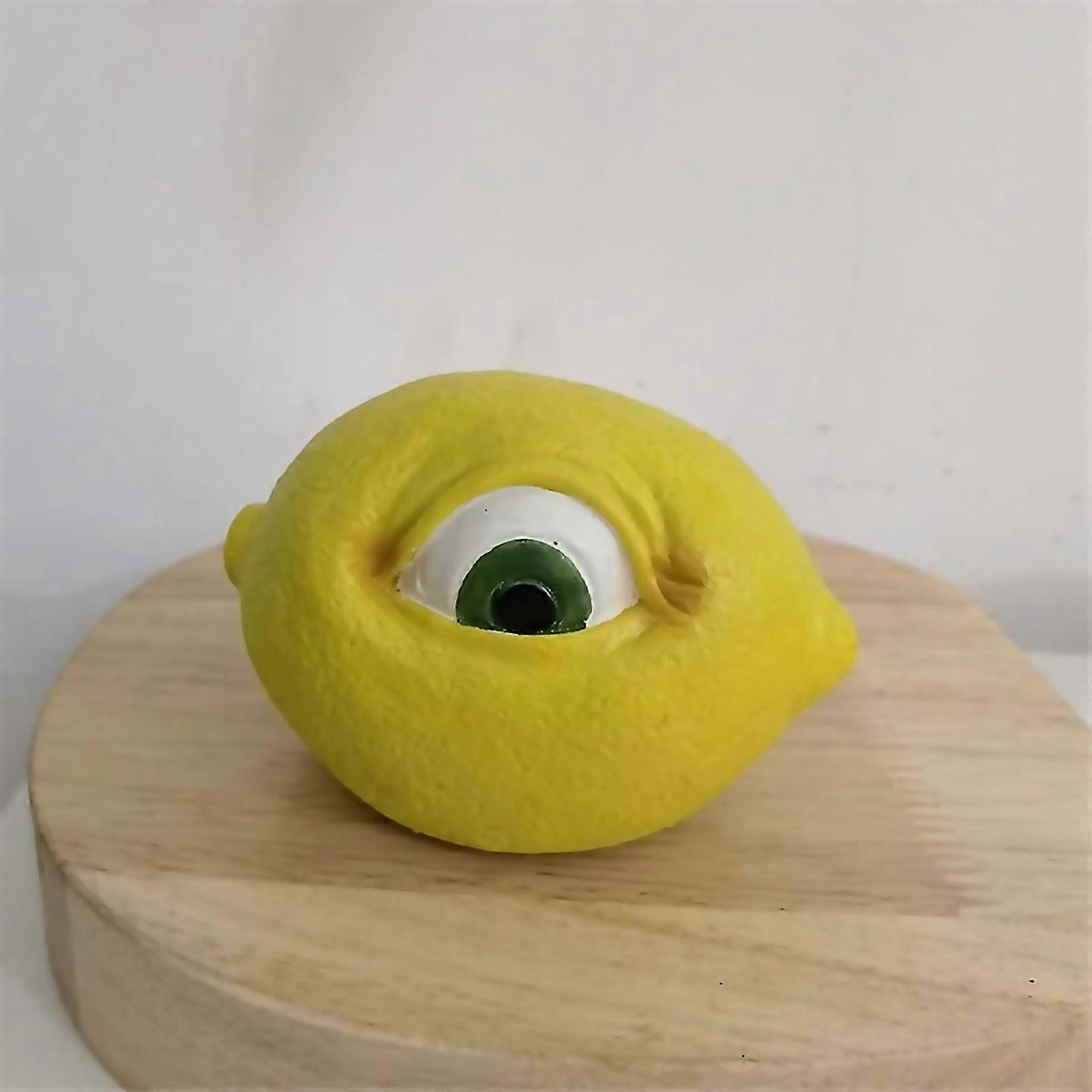 For The All Seeing Fruit Resin Statue With Eyes Statue Desktop Decora